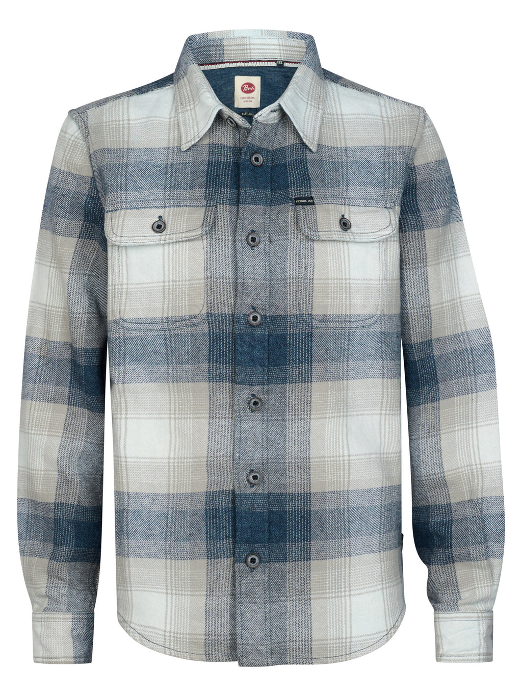 Petrol Boys Shirt Long Sleeve Check