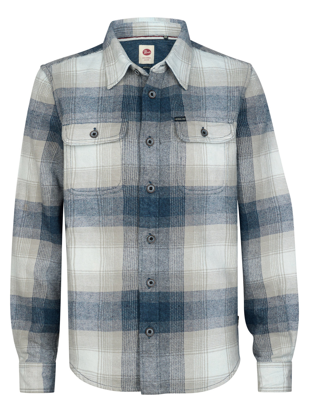 Petrol Boys Shirt Long Sleeve Check