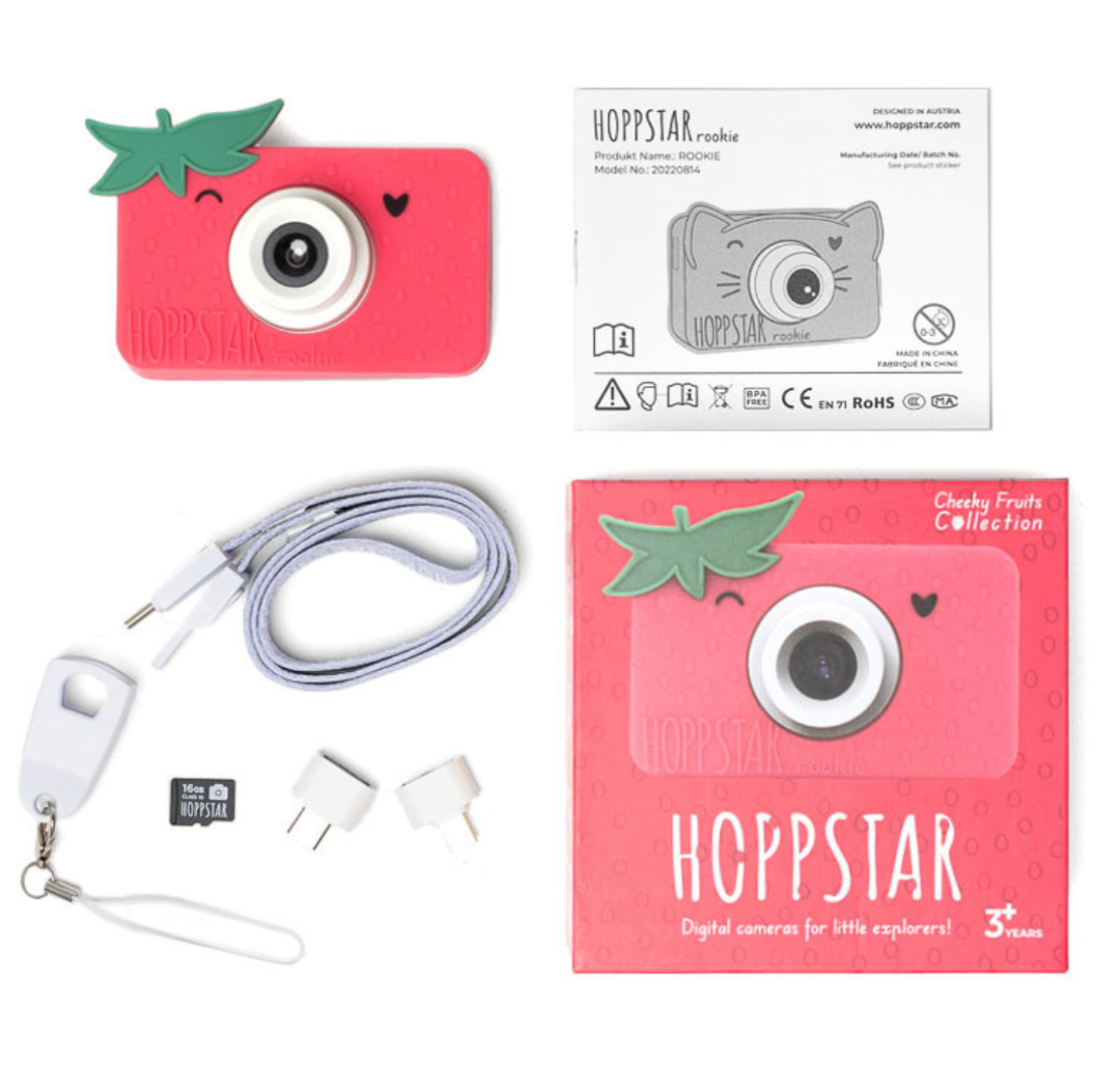 Hoppstar Rookie strawbella Digitalkamera für Kinder ab 3 Jahren
