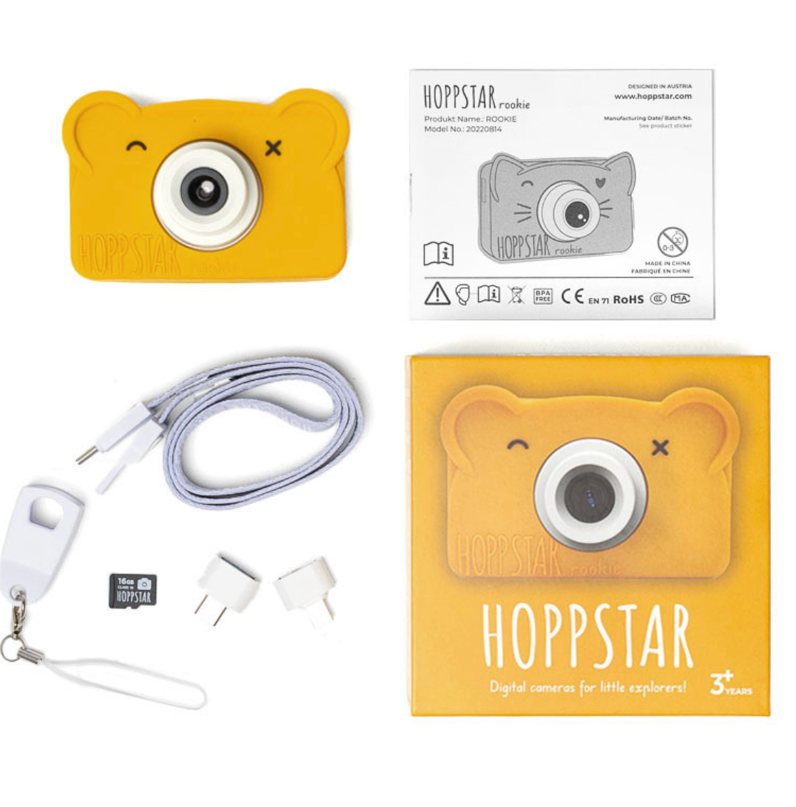 Hoppstar Rookie honey Digitalkamera für Kinder ab 3 Jahren