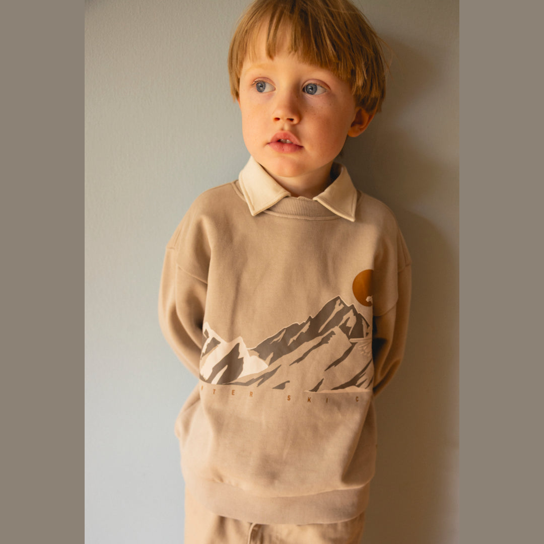 Wheat Sweatshirt L/S Ellis Print