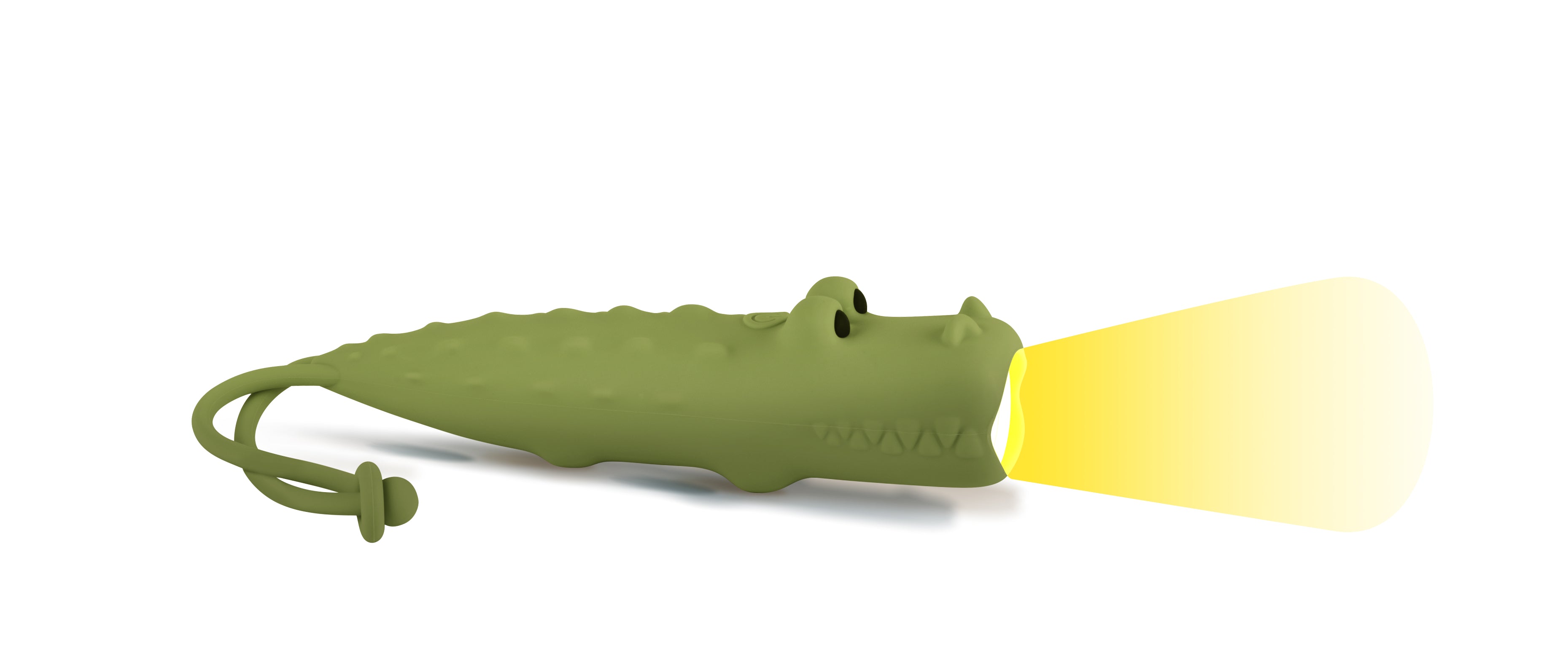 Rabbit & Friends Crocodile Croco Silicone Flashlight GREEN