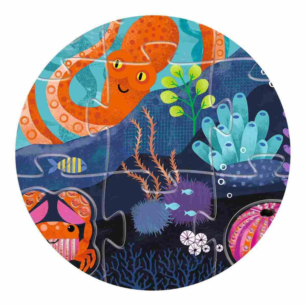 Djeco Puzzle: Tactilo Meer - 24 + 8 Teile