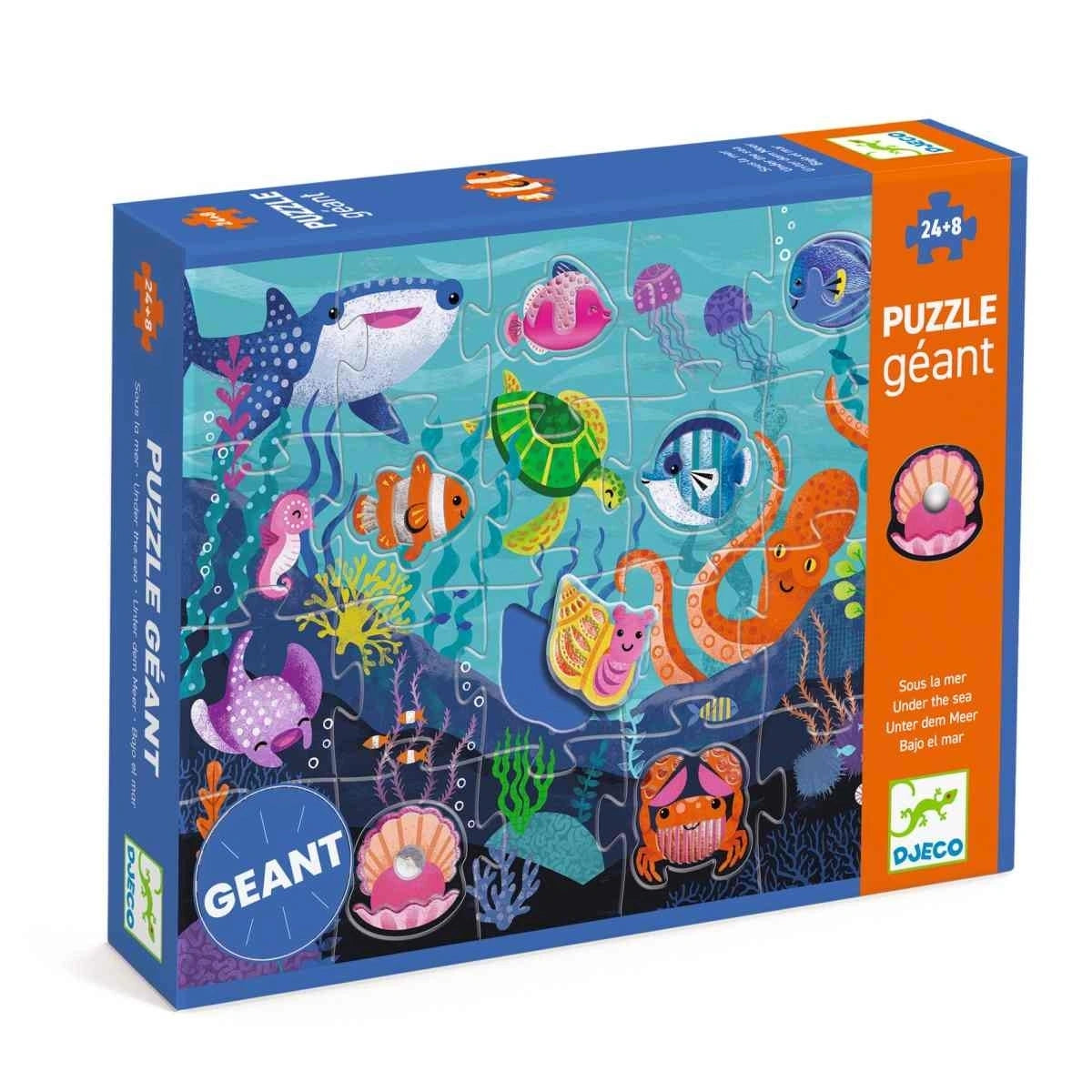 Djeco Puzzle: Tactilo Meer - 24 + 8 Teile