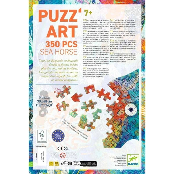 Djeco Puzzle: Puzz'Art Seepferdchen - 350 Teile