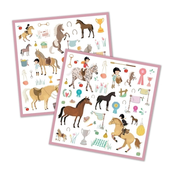 Djeco Sticker: Pferde