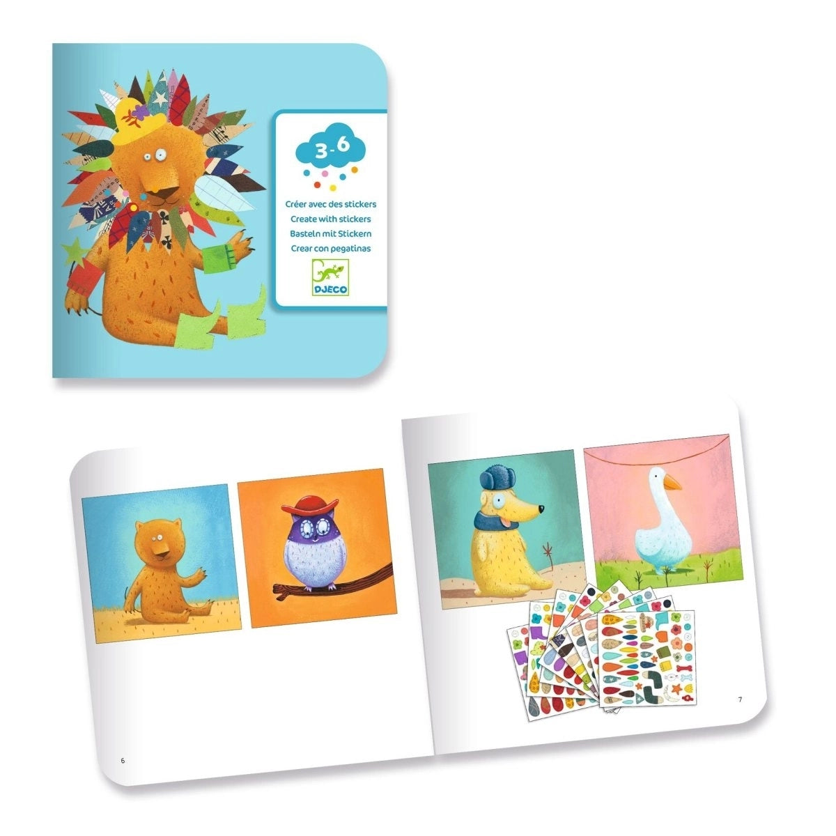 Sticker 3-6: Stickerbild Tiere