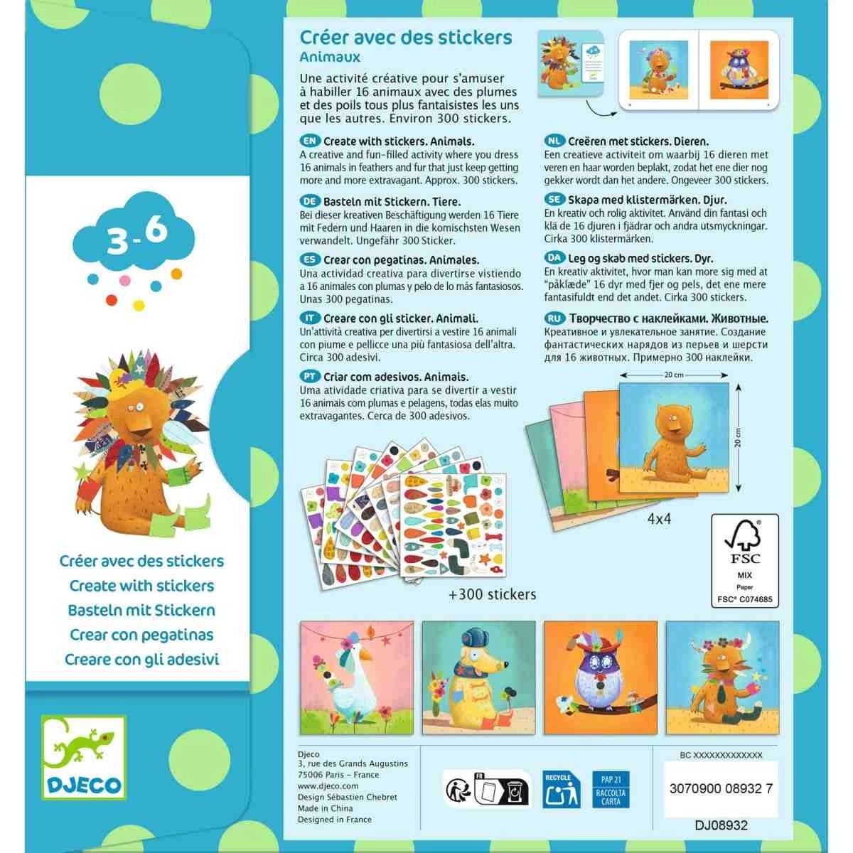 Sticker 3-6: Stickerbild Tiere