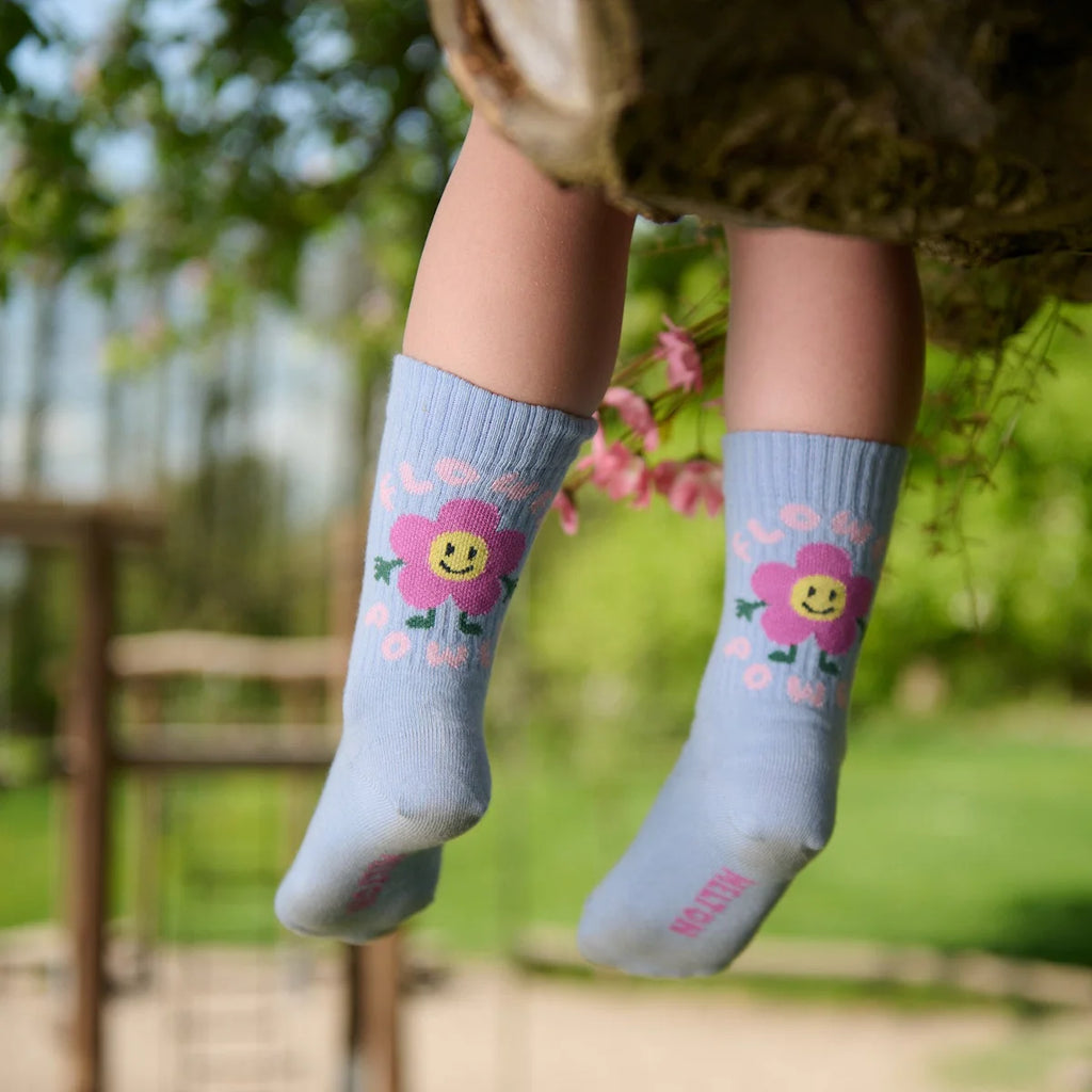Melton Blumenpower-Socken