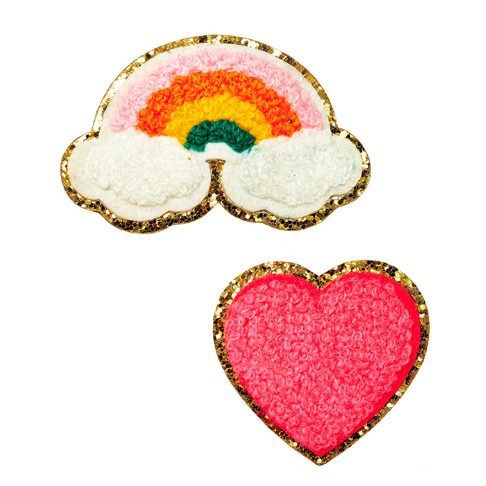 Fabfabstickers Rainbow & Heart – zum Kleben