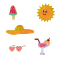 Fabfabsticker Hot summer – zum Kleben
