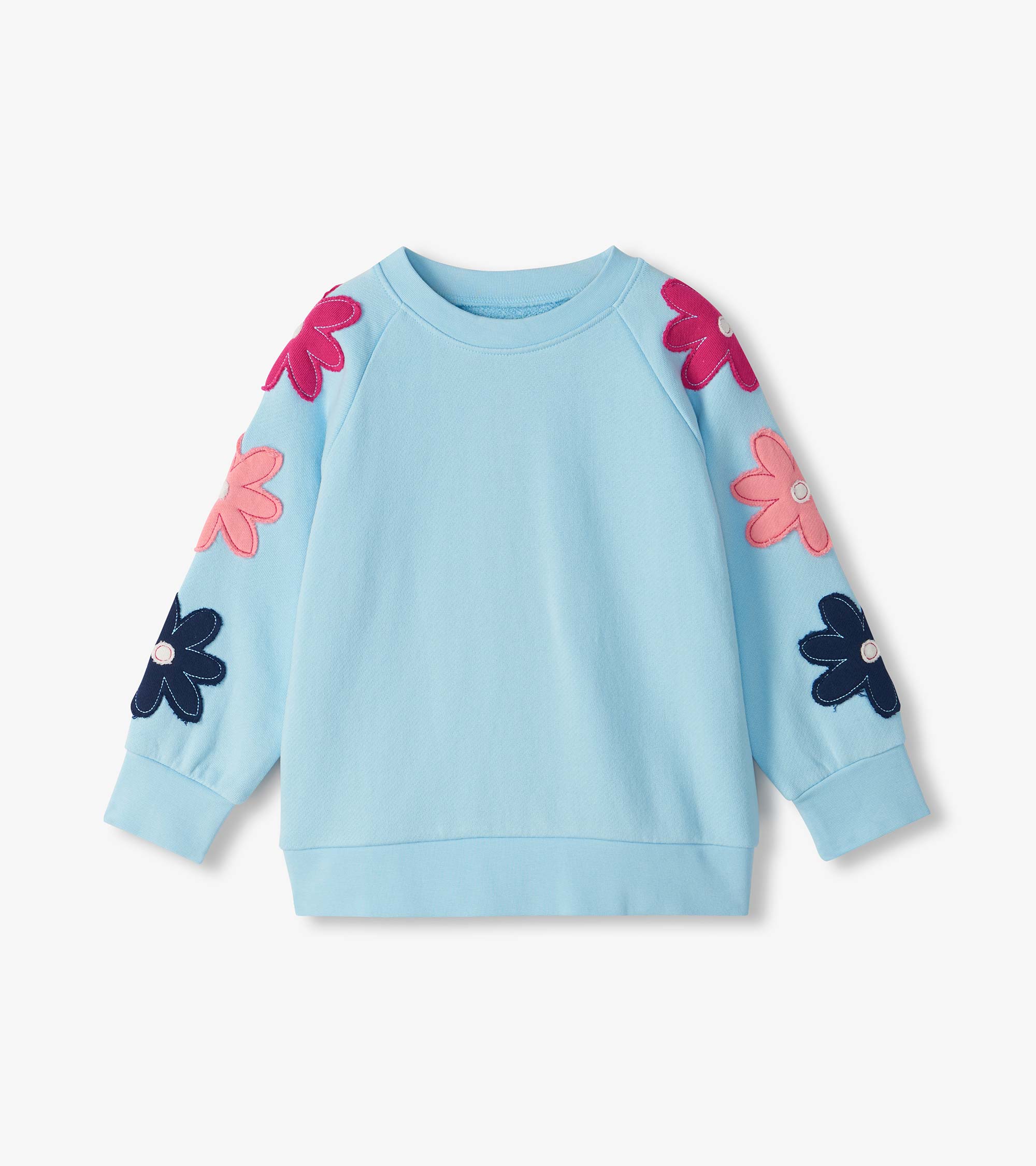 Hatley HW26 Cool Blue Floral Slouchy Pullover