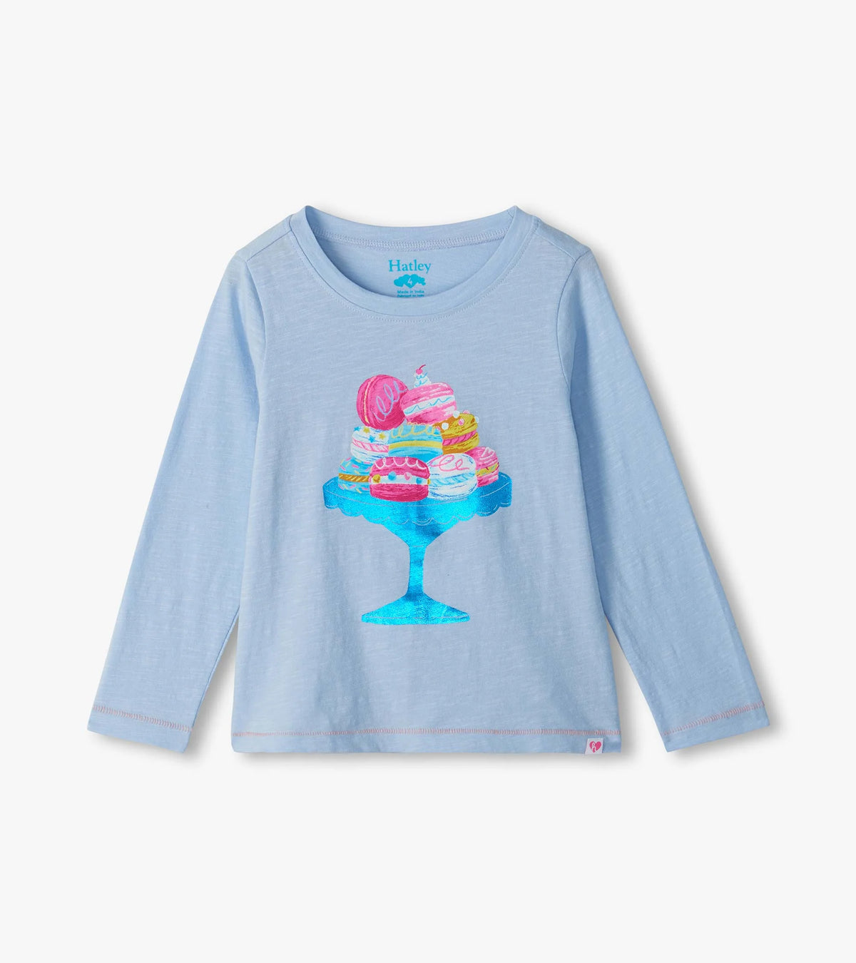 Hatley Yummy Macarons Long Sleeve Graphic Tee