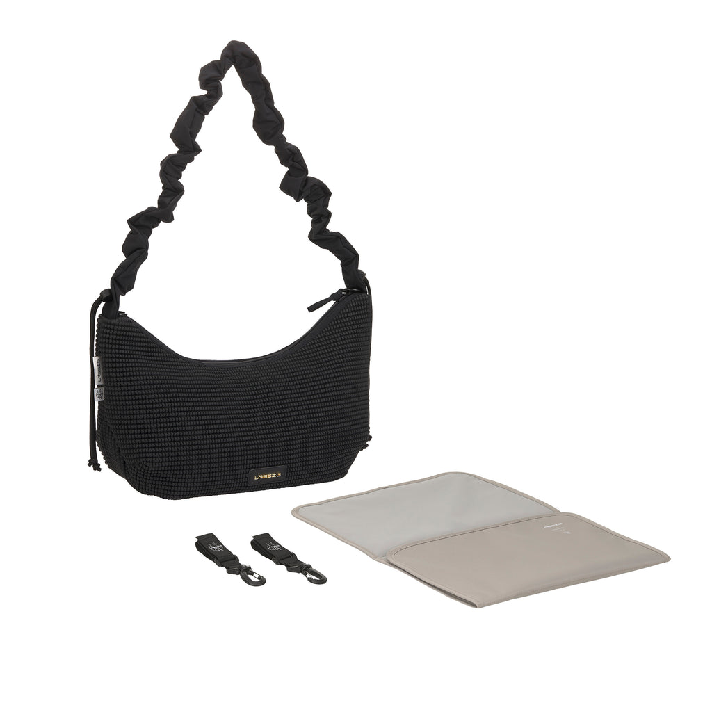 Lässig Wickeltasche Crossbody gesteppt - Lunua Bum Bag, Schwarz