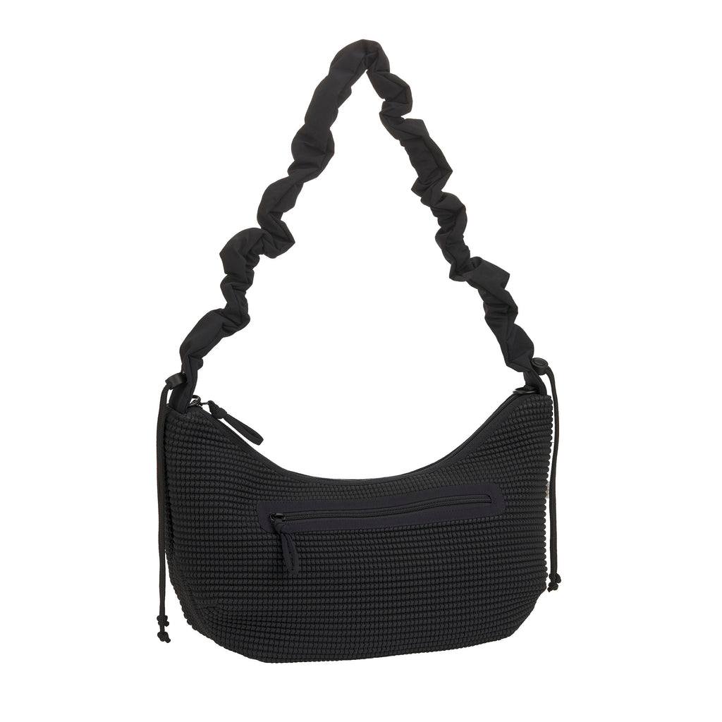 Lässig Wickeltasche Crossbody gesteppt - Lunua Bum Bag, Schwarz