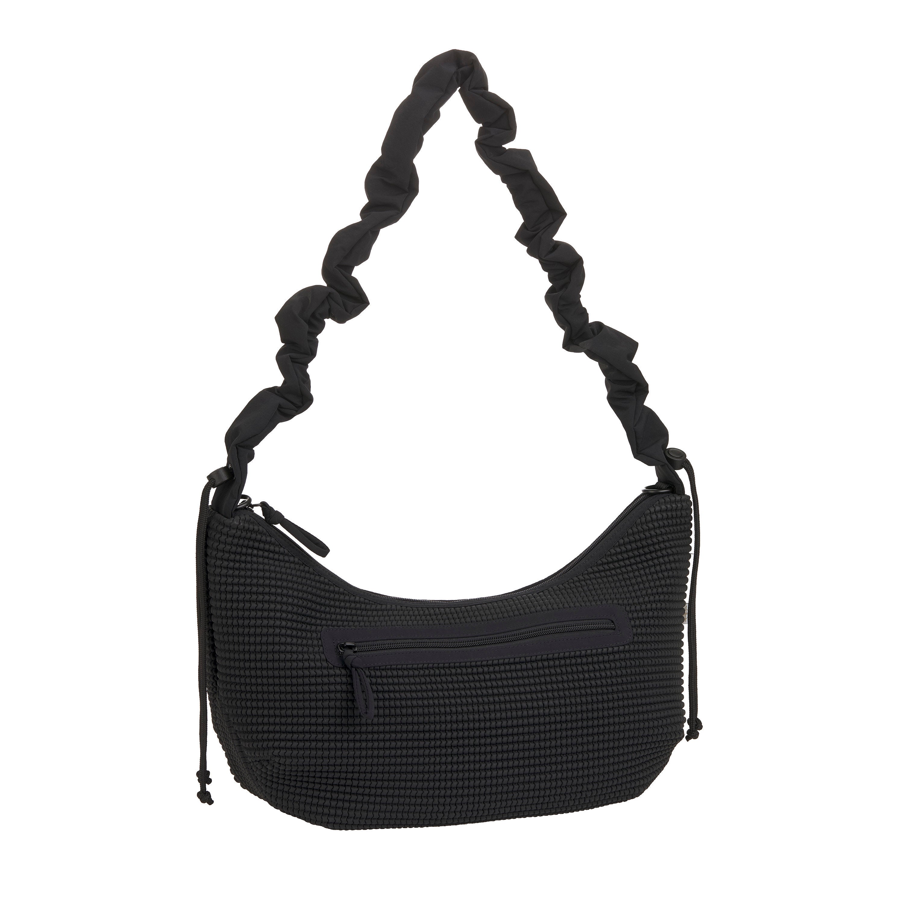 Lässig Wickeltasche Crossbody gesteppt - Lunua Bum Bag, Schwarz