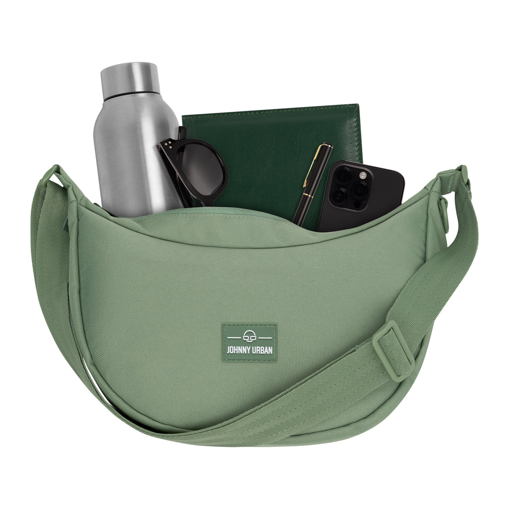 Johnny Urban Ally Medium Half Moon Bag Sage Green