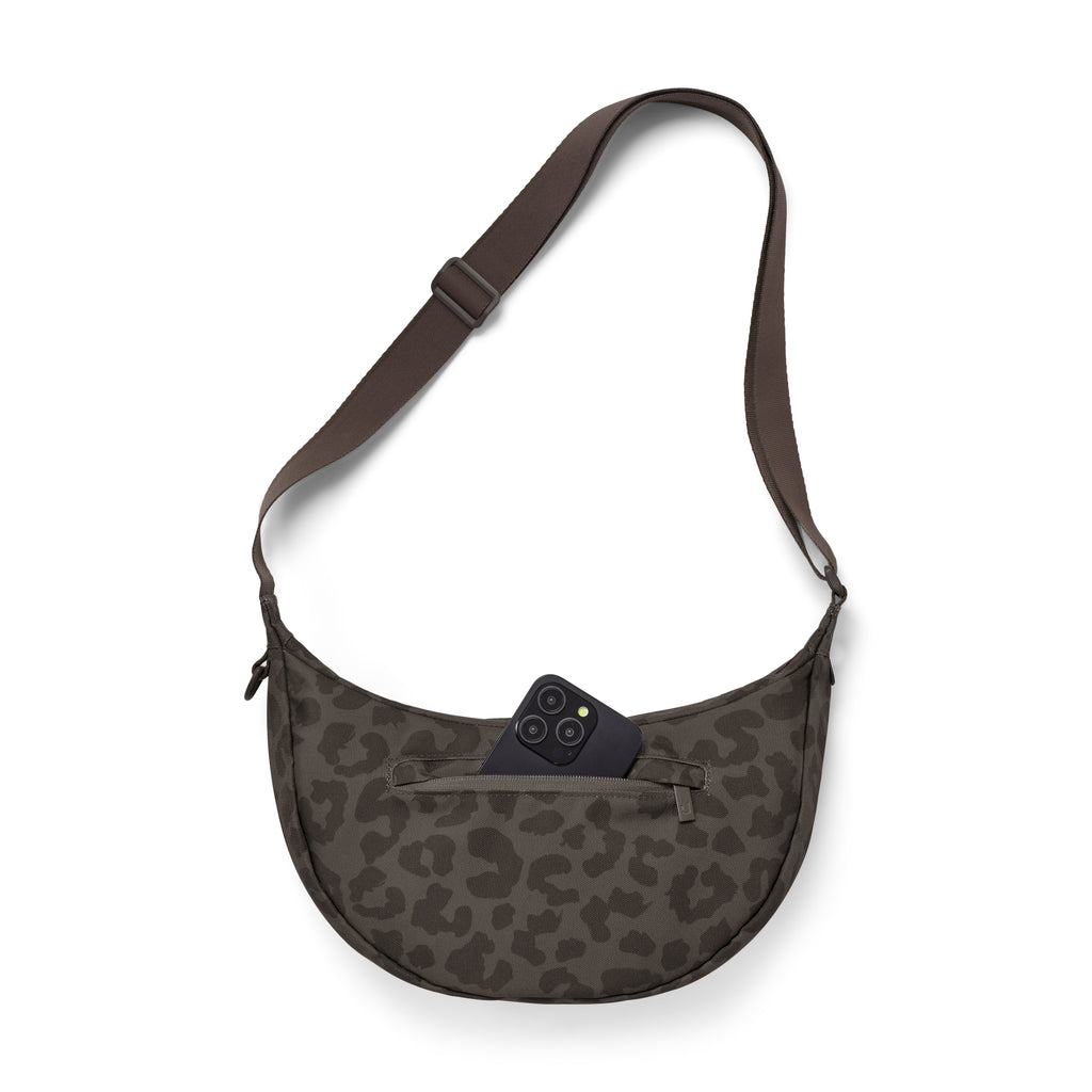Johnny Urban Ally Medium Half Moon Bag Brown Leo