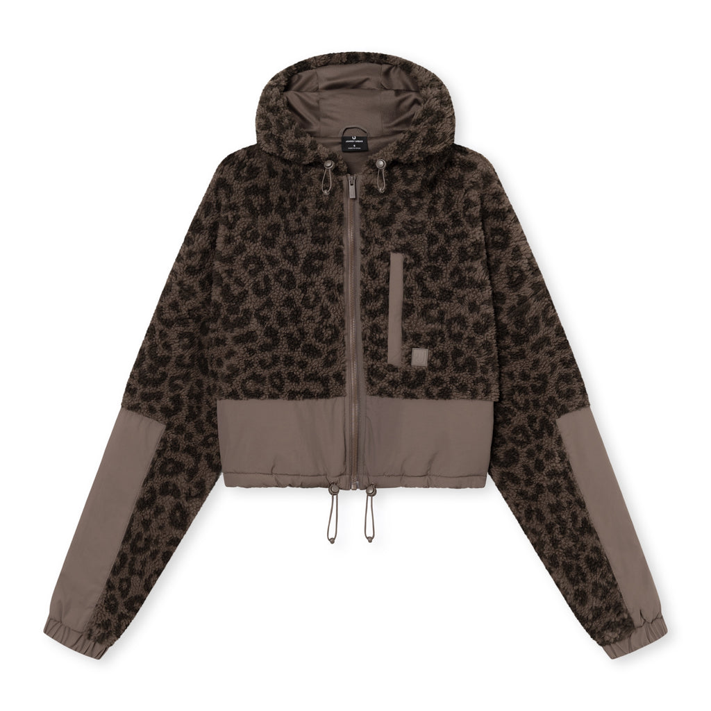 Cropped Teddy Jacket Carey Brown Leo