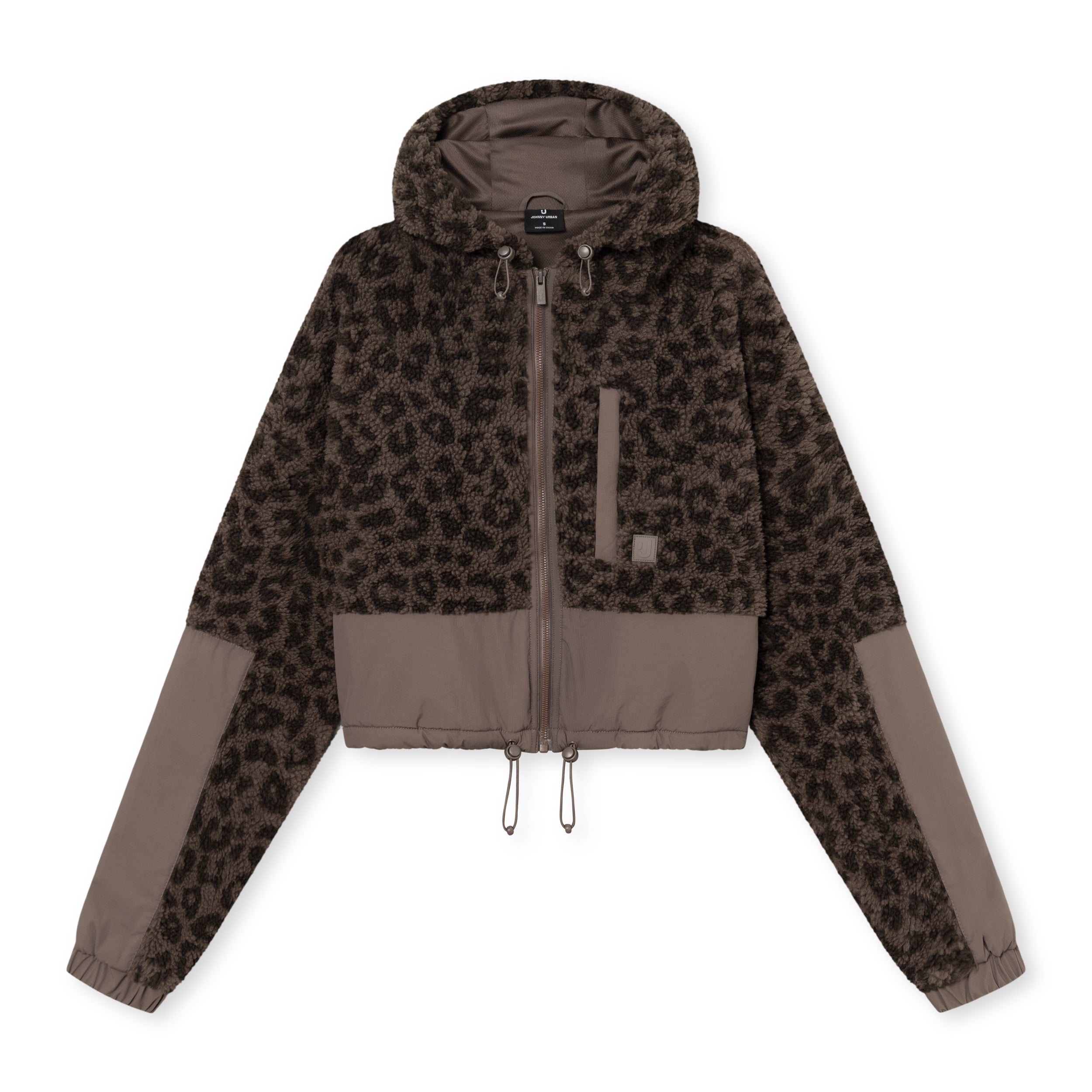 Cropped Teddy Jacket Carey Brown Leo
