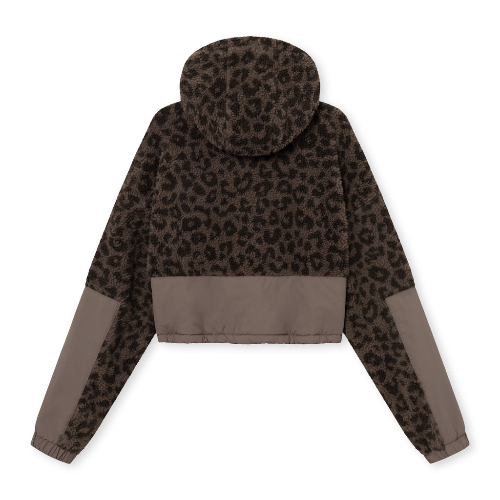 Cropped Teddy Jacket Carey Brown Leo
