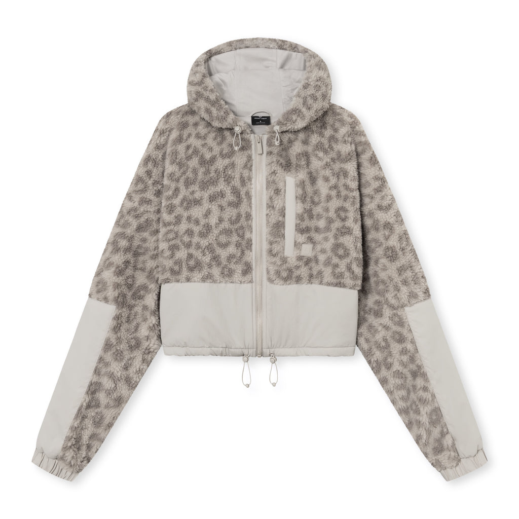 Cropped Teddy Jacket Carey Sand Leo
