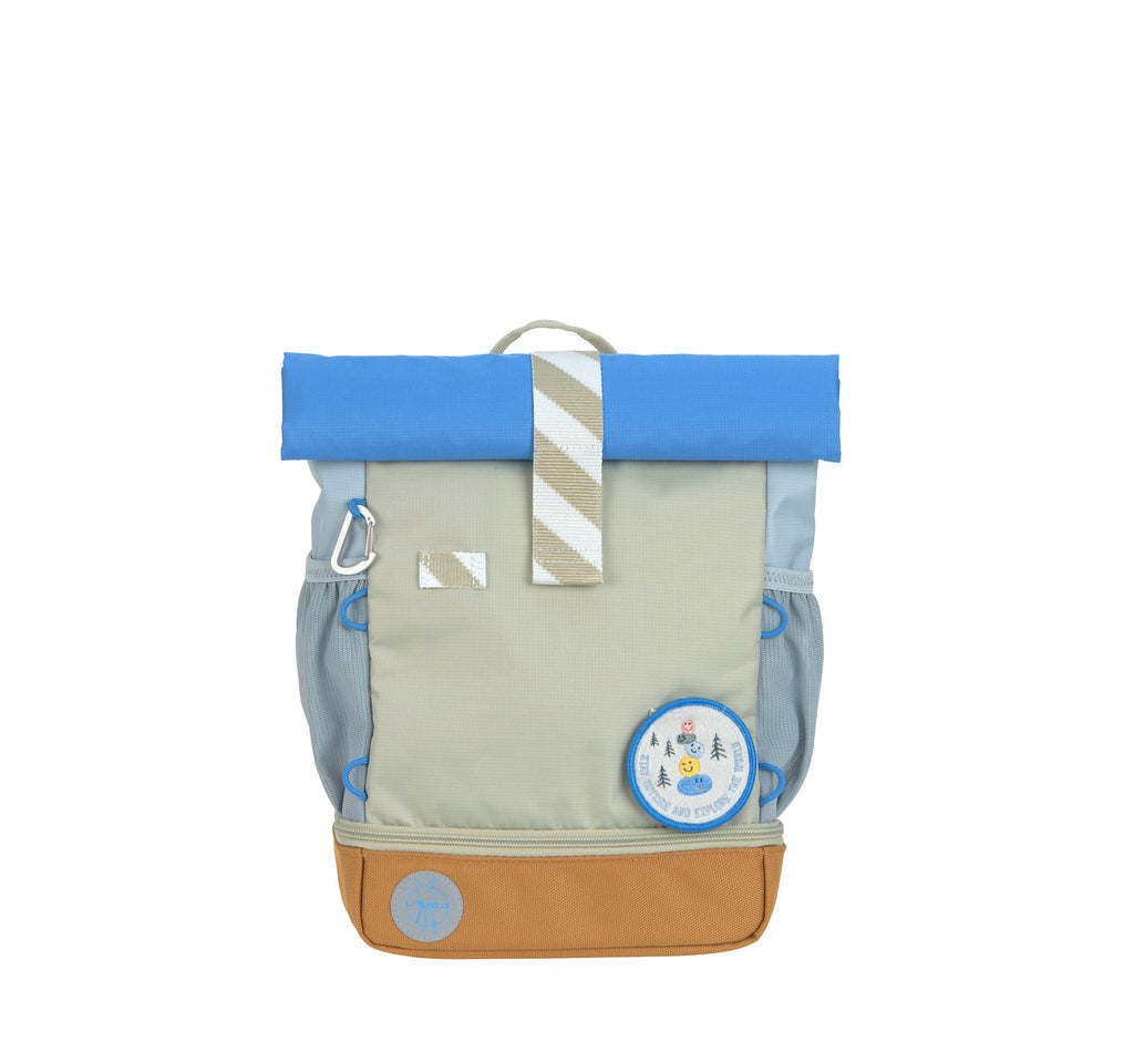Lässig Kindergartenrucksack Rolltop - Sunny Explorer, Grün Blau