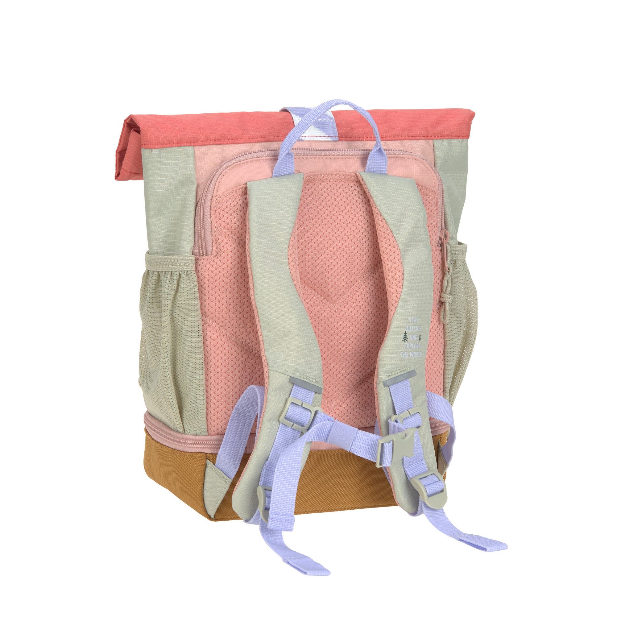 Lässig Kindergartenrucksack Rolltop - Sunny Explorer, Rosa Pink