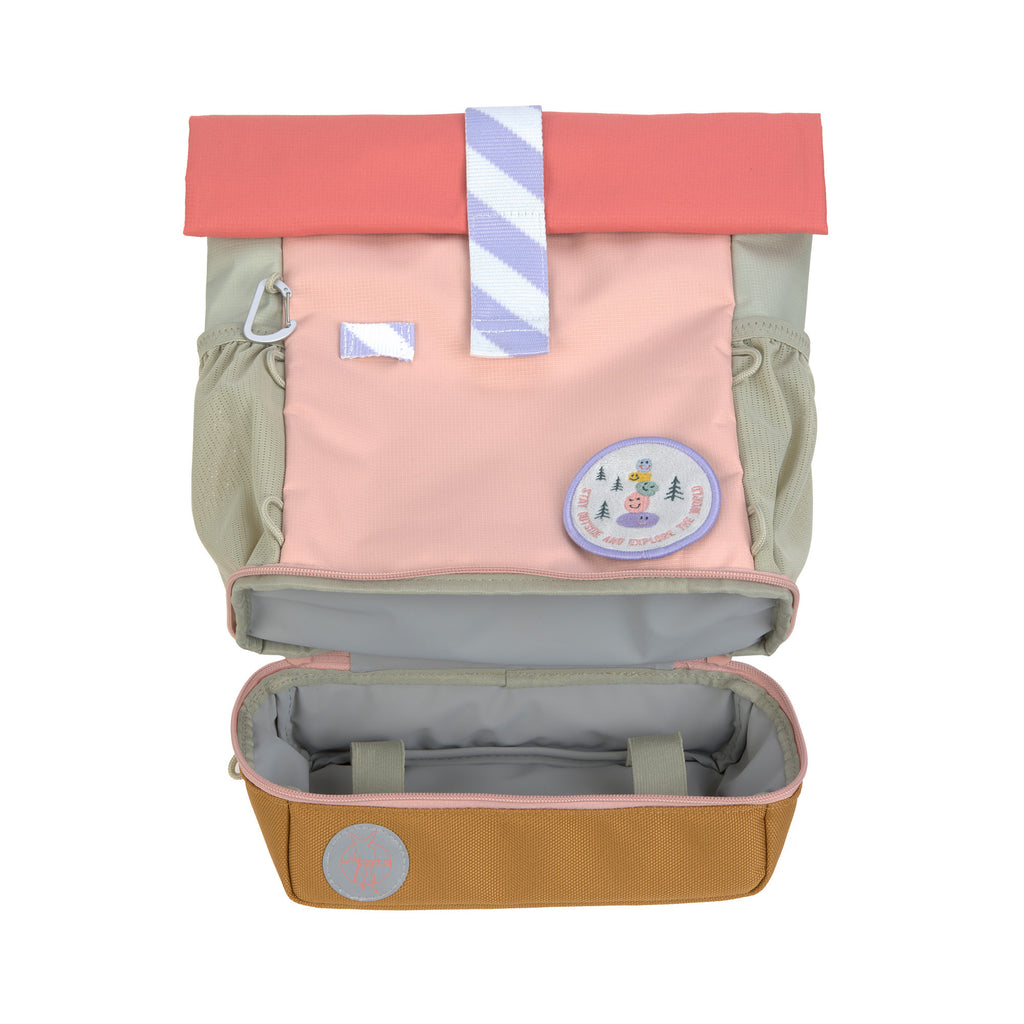 Lässig Kindergartenrucksack Rolltop - Sunny Explorer, Rosa Pink