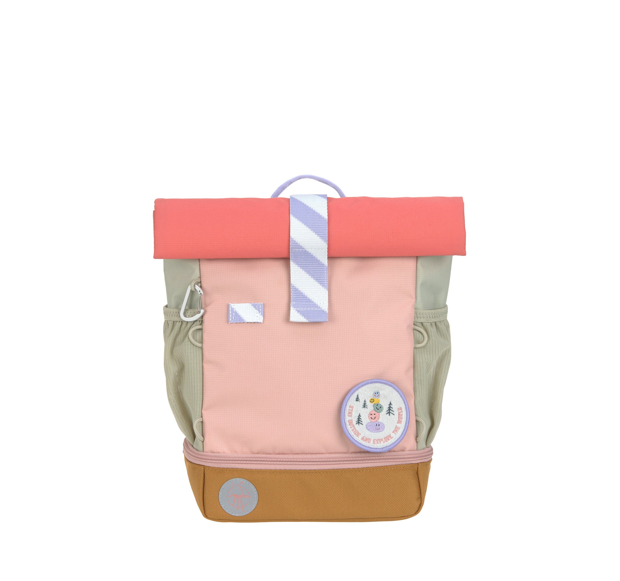 Lässig Kindergartenrucksack Rolltop - Sunny Explorer, Rosa Pink