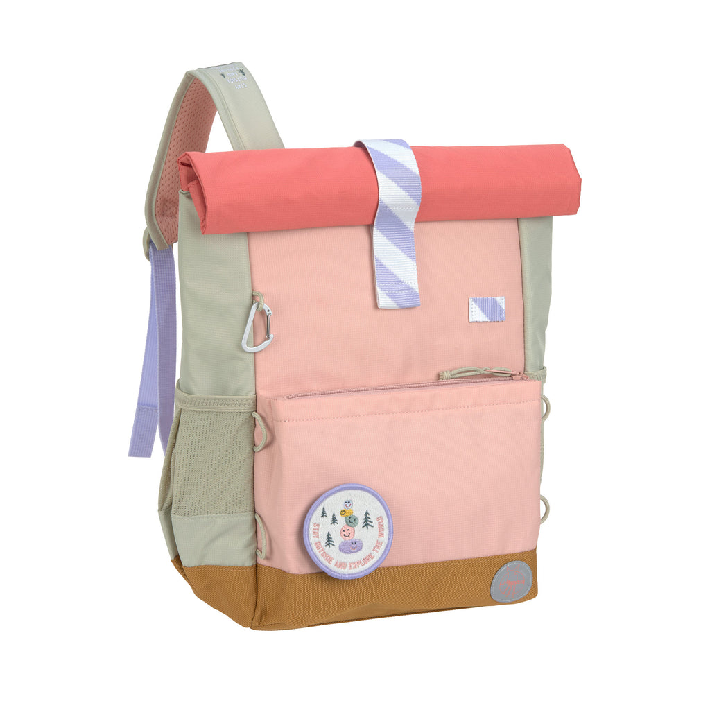 Lässig Kinderrucksack Rolltop - Sunny Explorer, Rosa Pink