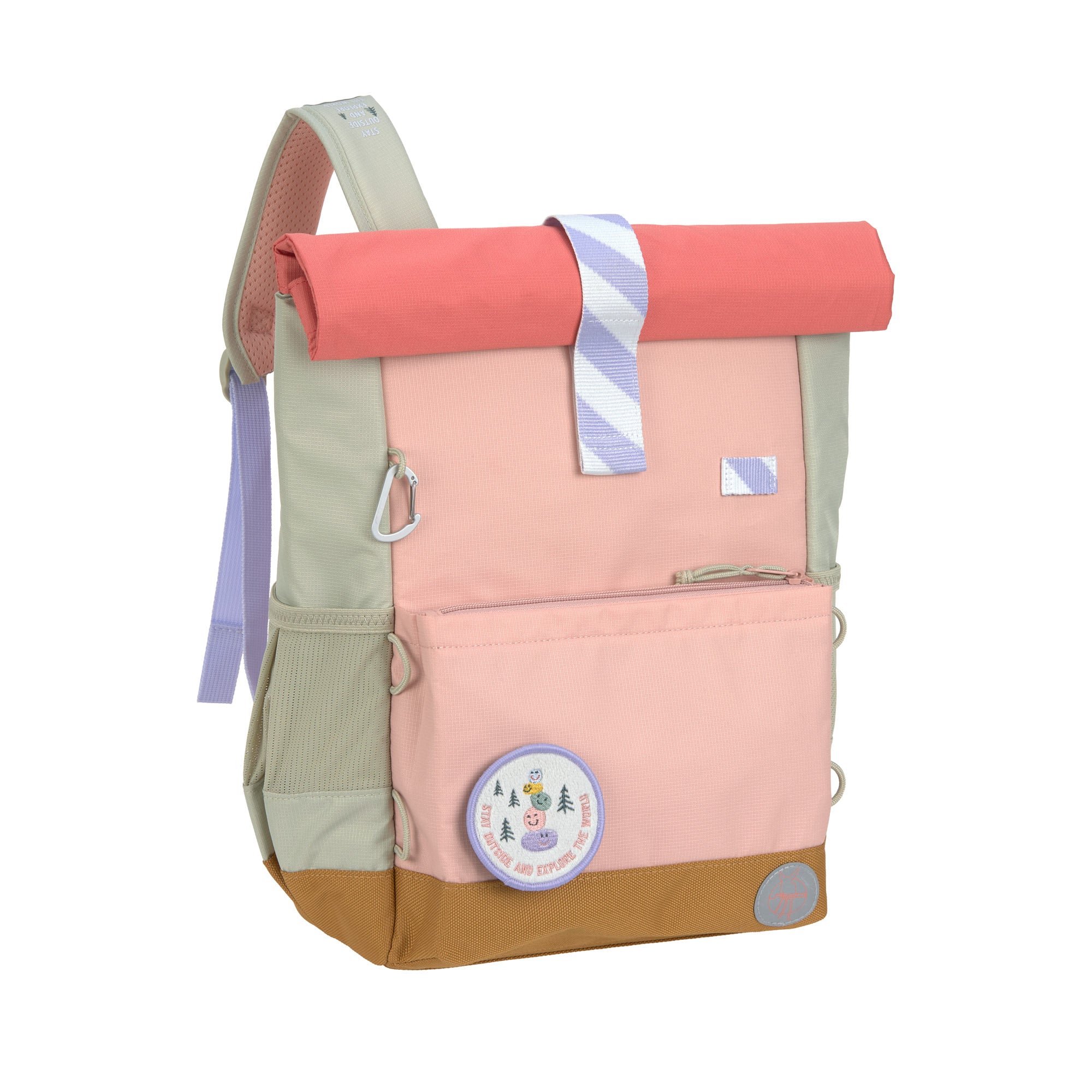 Lässig Kinderrucksack Rolltop - Sunny Explorer, Rosa Pink