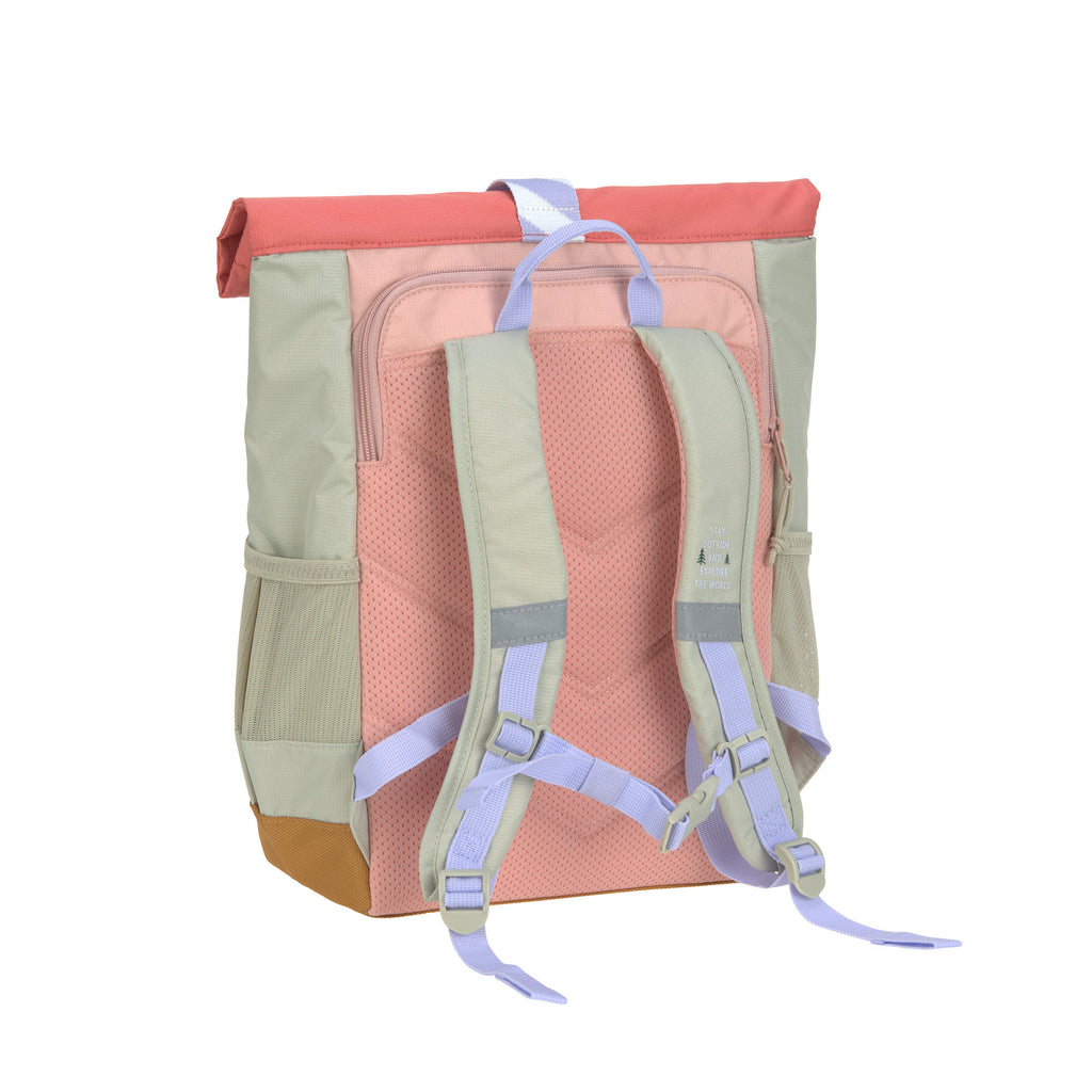 Lässig Kinderrucksack Rolltop - Sunny Explorer, Rosa Pink