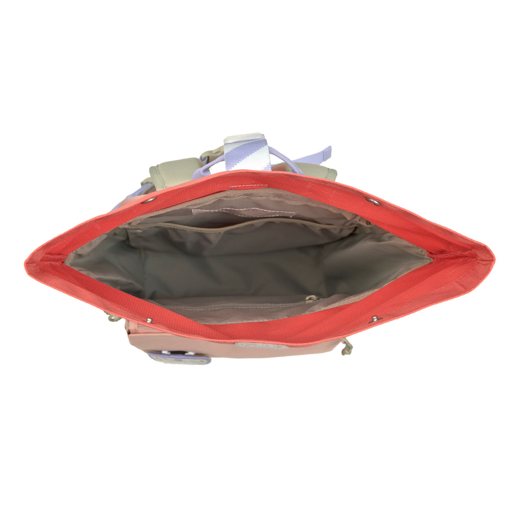 Lässig Kinderrucksack Rolltop - Sunny Explorer, Rosa Pink