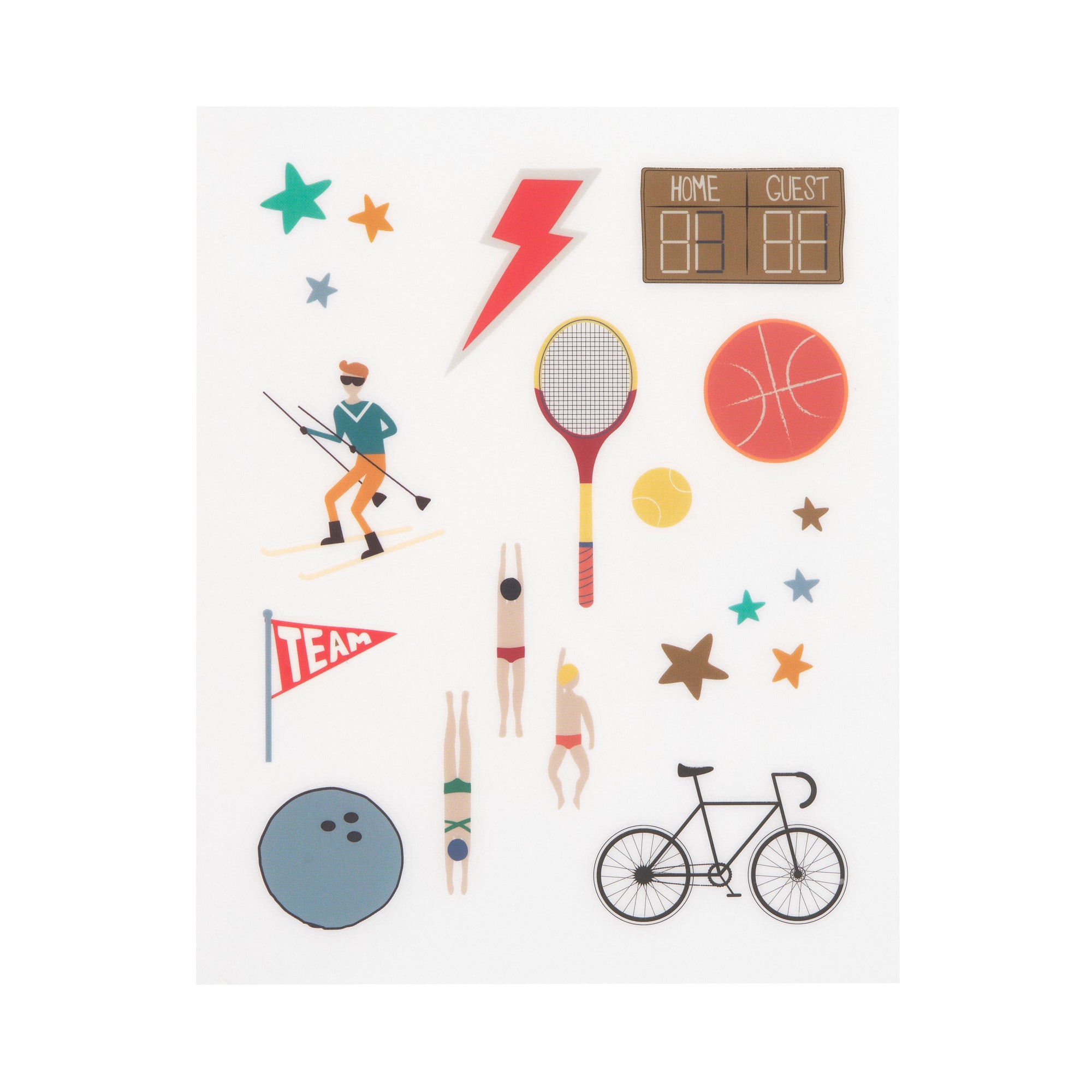 Lässig Transfer-Sticker (3 Stk) - Rub on, Sport