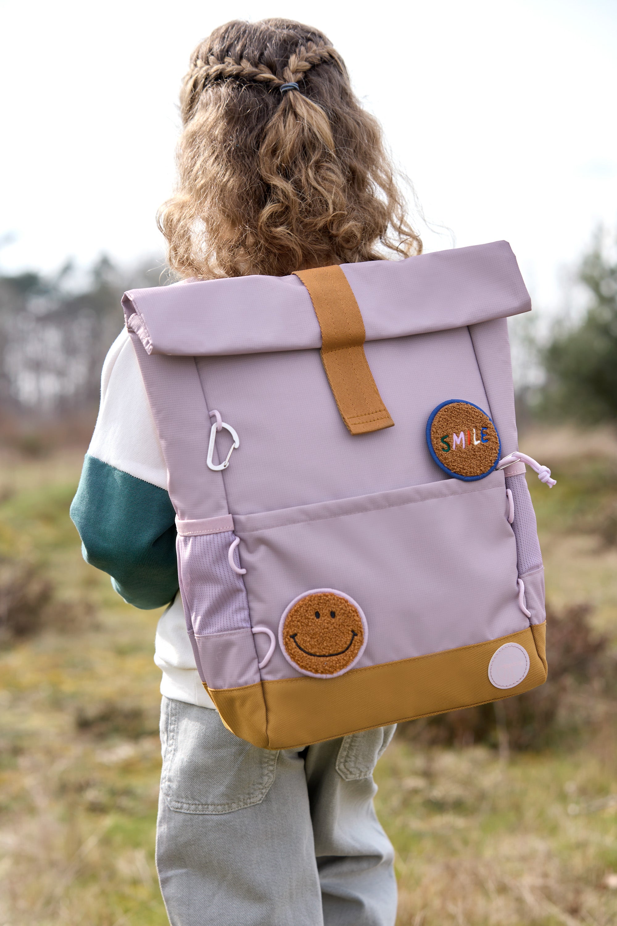 Lässig Kinderrucksack Rolltop - Little Gang, Lila