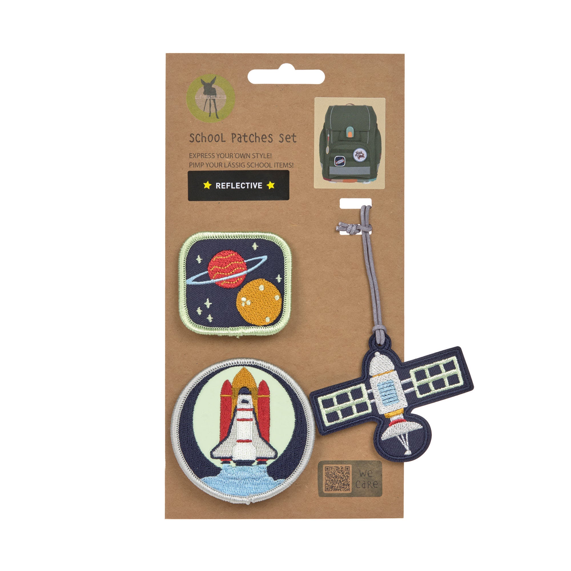 Lässig Anhänger & Patches - Schul Set, Unique Weltraum