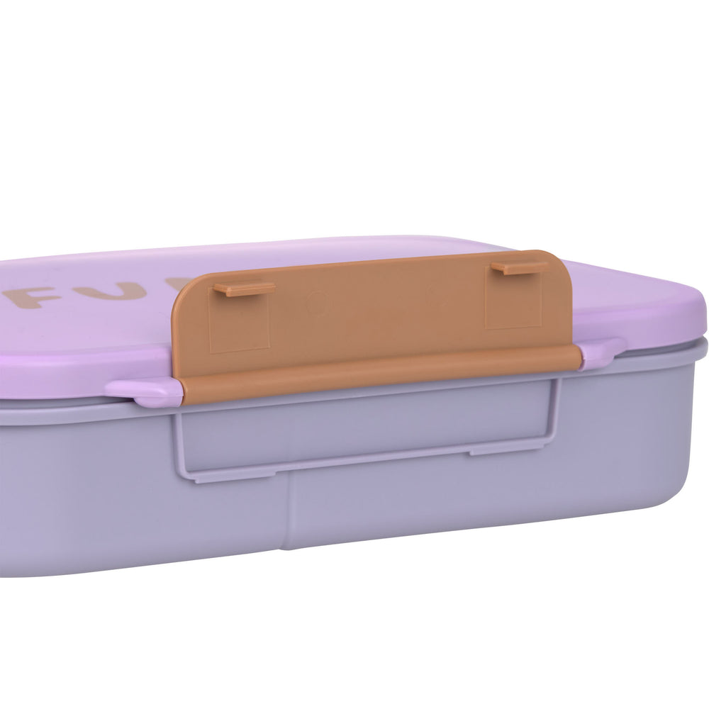 Lässig Brotdose Kinder - Bento Lunchbox, Little Gang Herz Lila