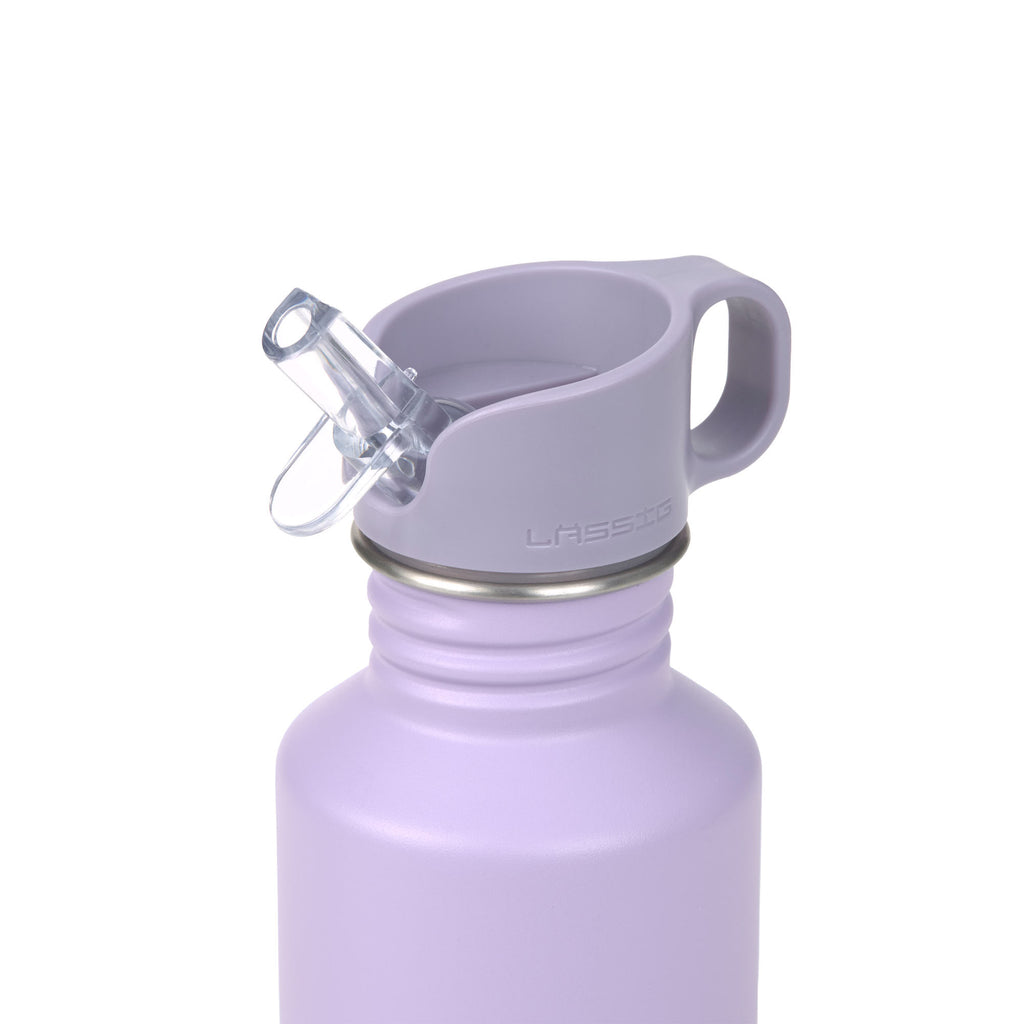 Lässig Edelstahl Kinder Trinkflasche - Little Gang, Herz, Lila