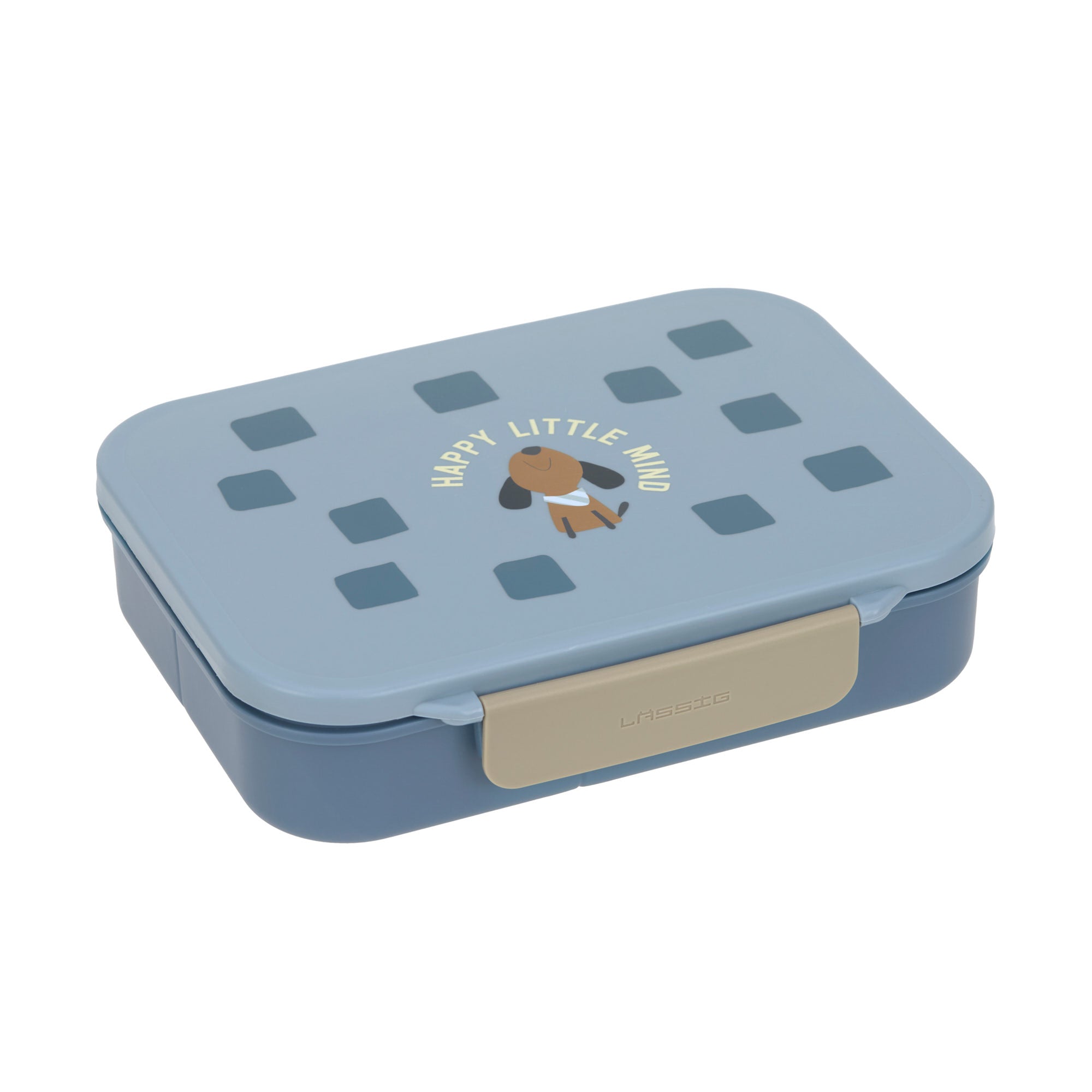 Lässig Brotdose Kinder - Bento Lunchbox, Pattern Party Blau