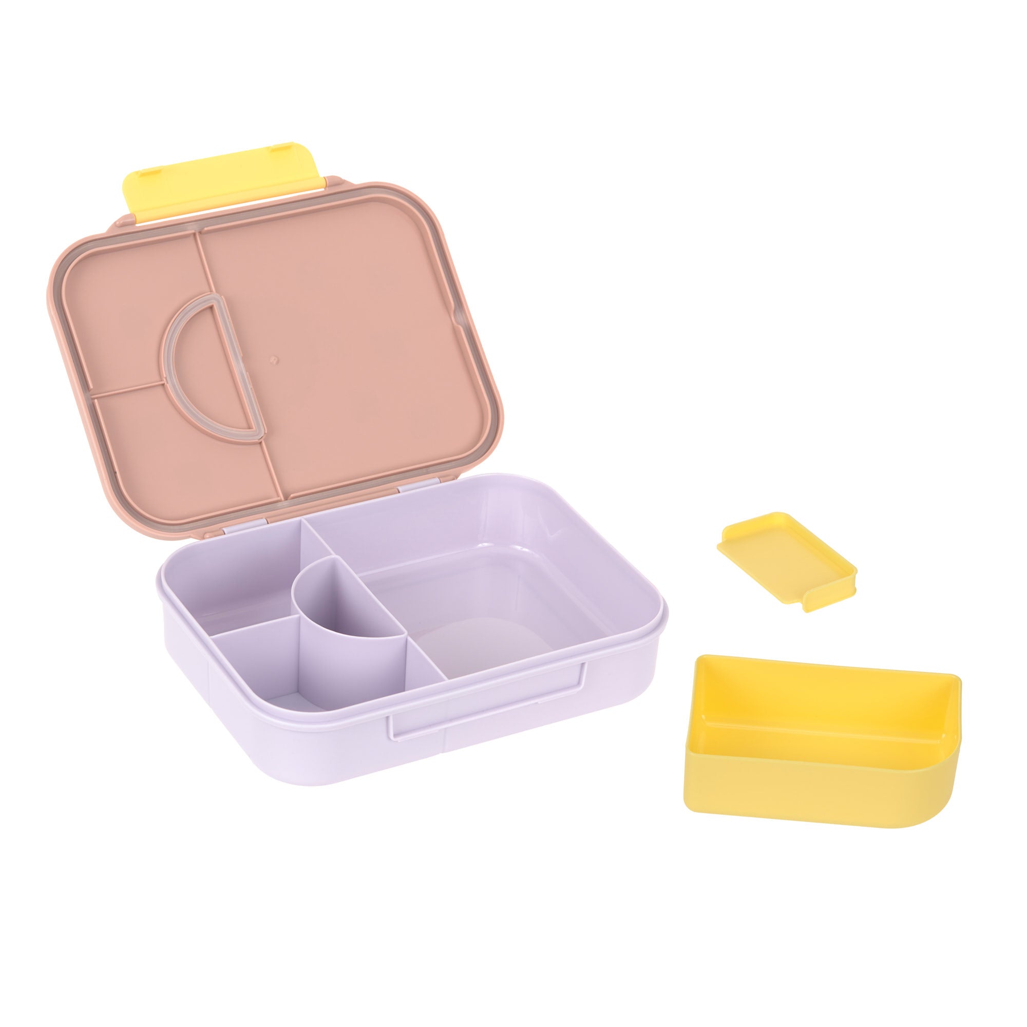 Lässig Brotdose Kinder - Bento Lunchbox, Pattern Party Rosa