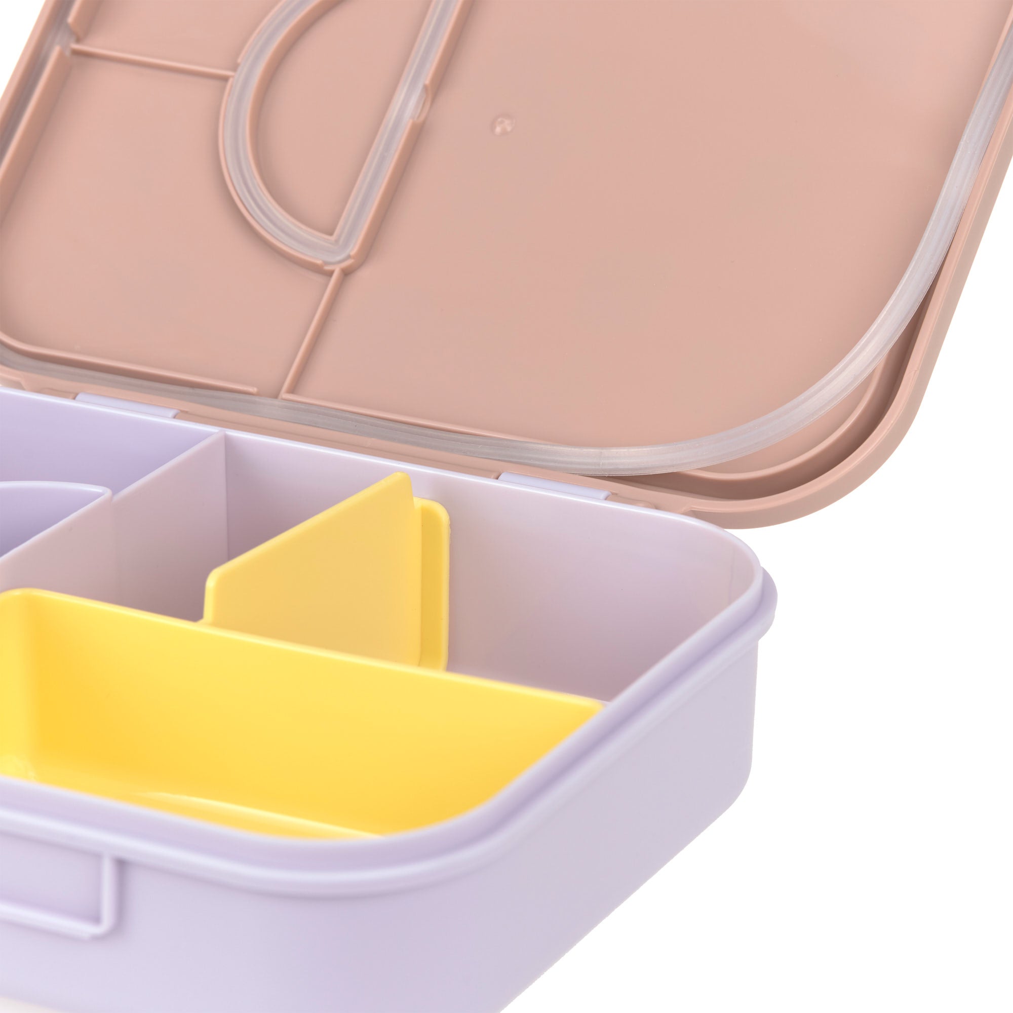 Lässig Brotdose Kinder - Bento Lunchbox, Pattern Party Rosa