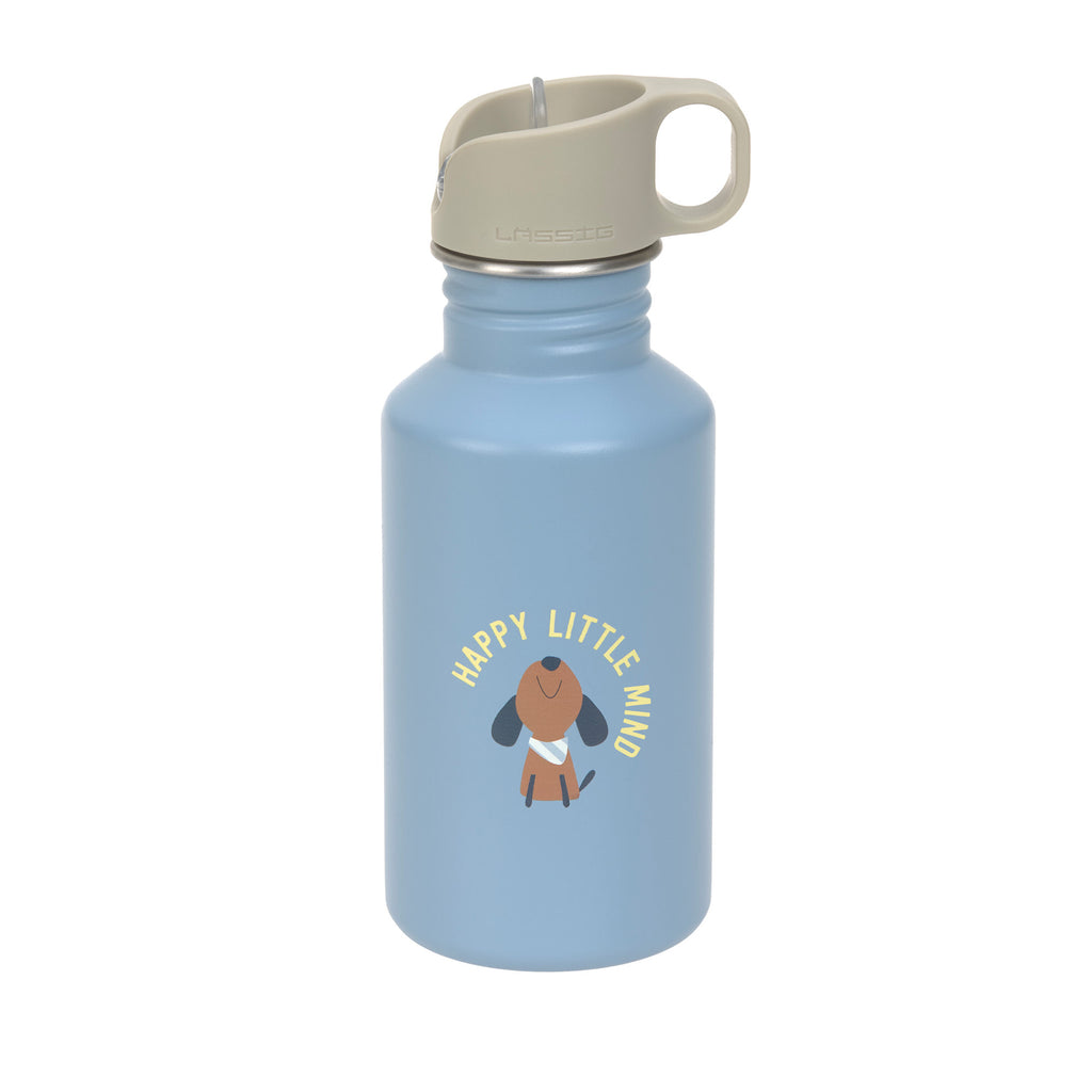 Lässig Edelstahl Kinder Trinkflasche 500 ml - Pattern Party, Blau