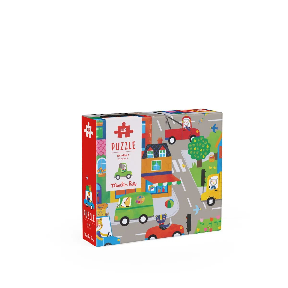 Moulin Roty Puzzle In der Stadt! (48 Teile)