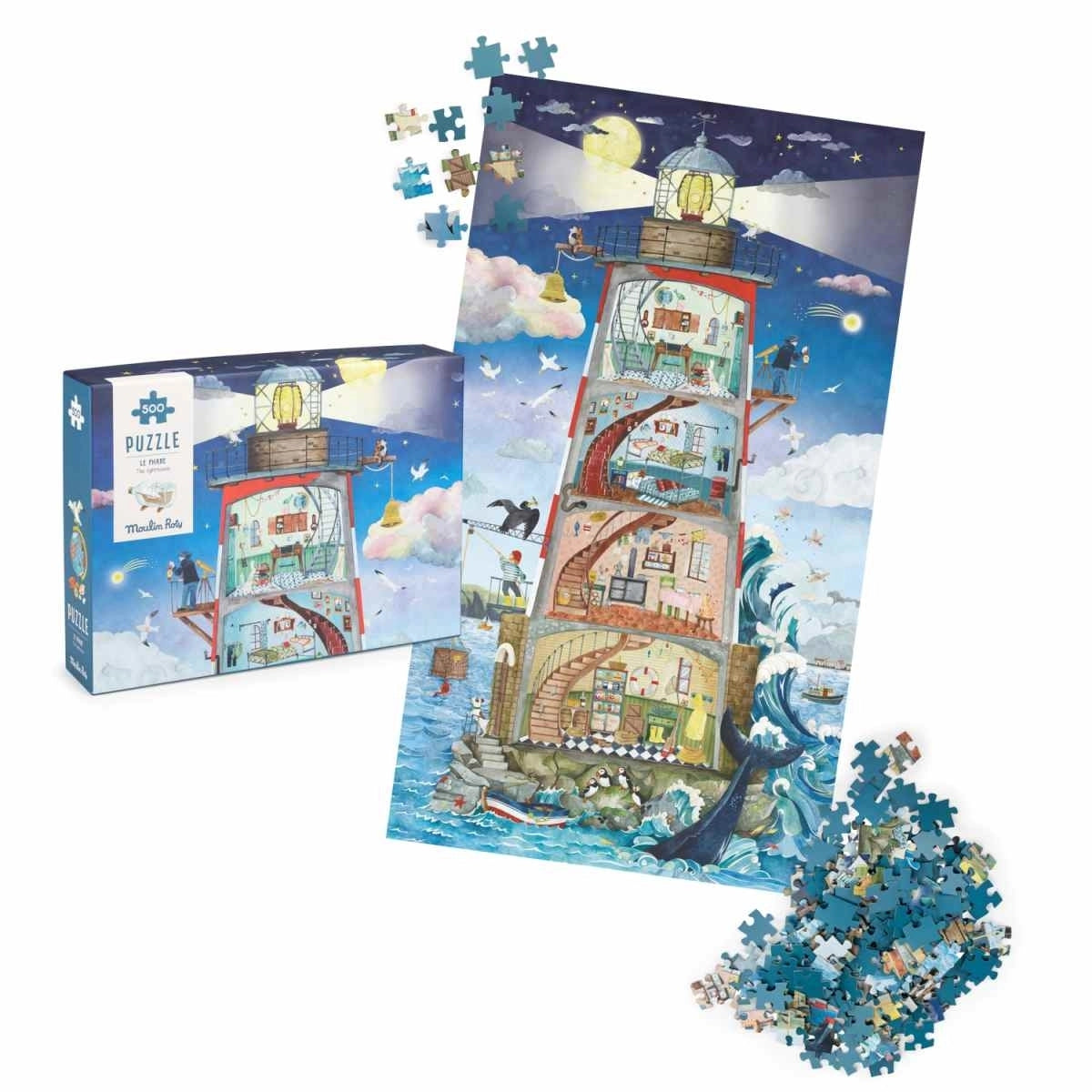 Moulin Roty Puzzle Leuchtturm (500 Teile)