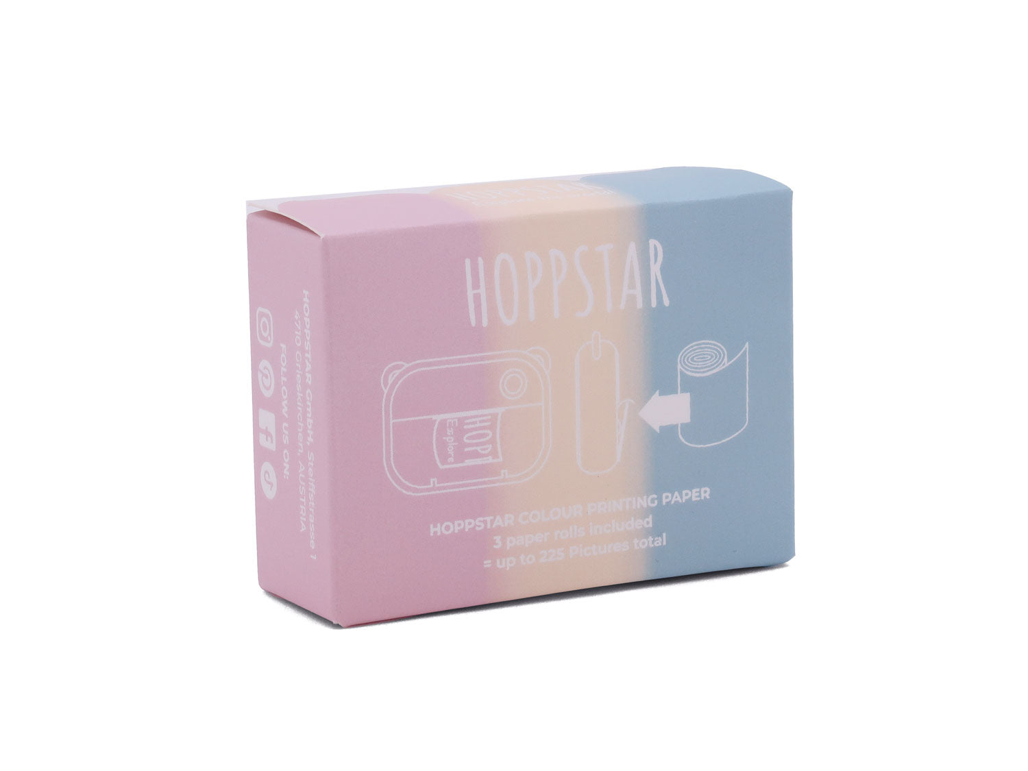 Hoppstar Farbige Papierrollen 3er Nachfüllpack