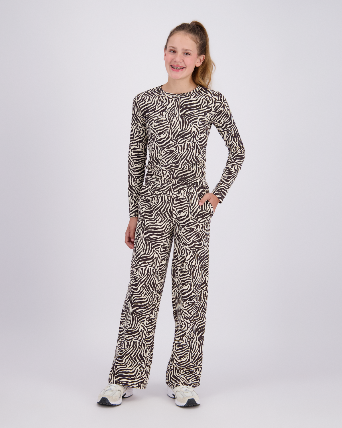 Raizzed Pluck Leggings Flared Zebra