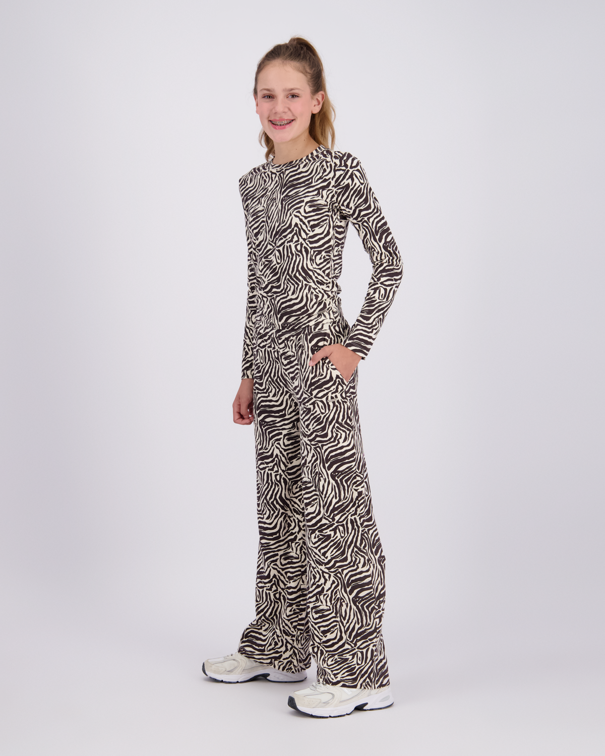 Raizzed Pluck Leggings Flared Zebra