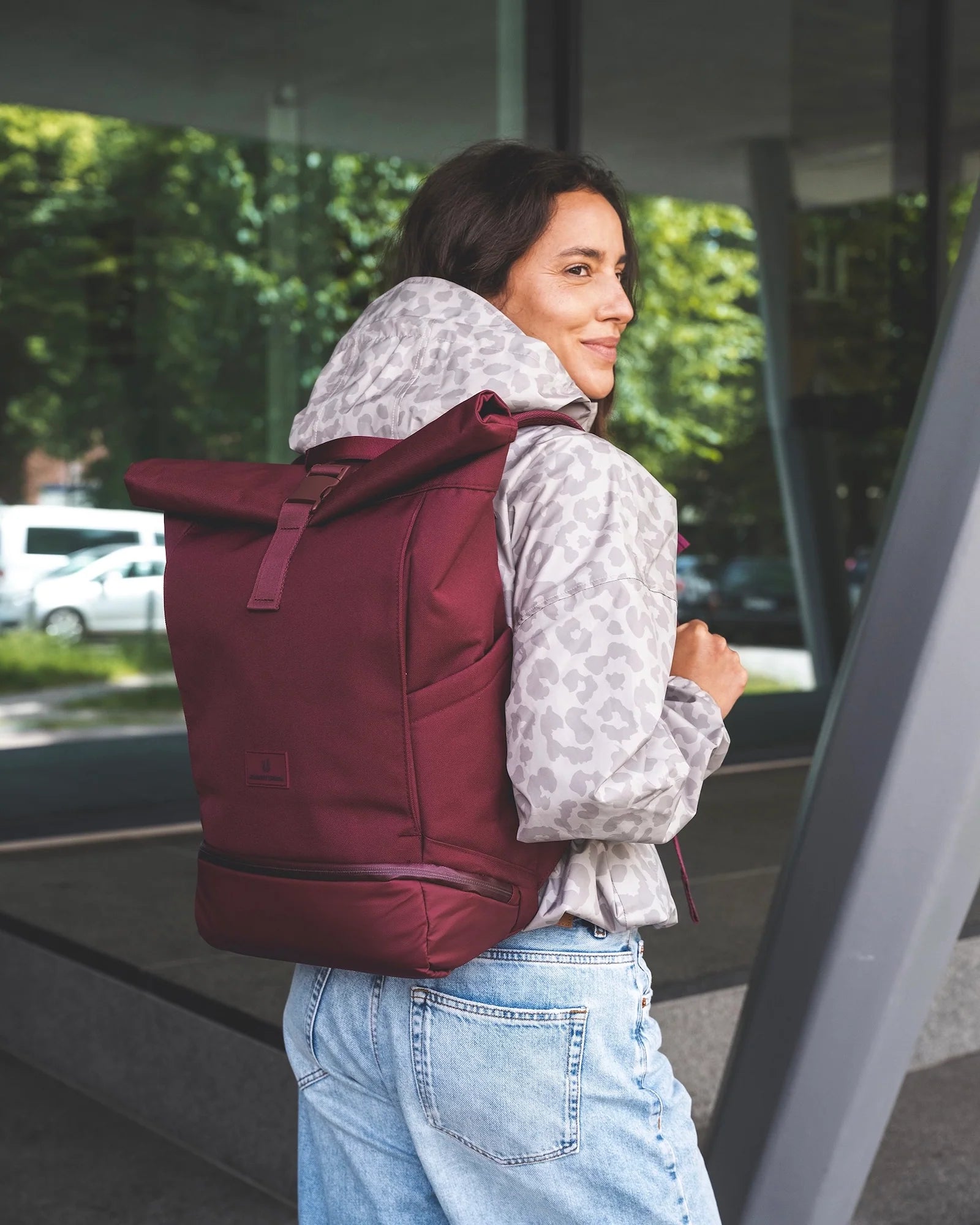 Johnny Urban Allen Medium Backpack Burgundy
