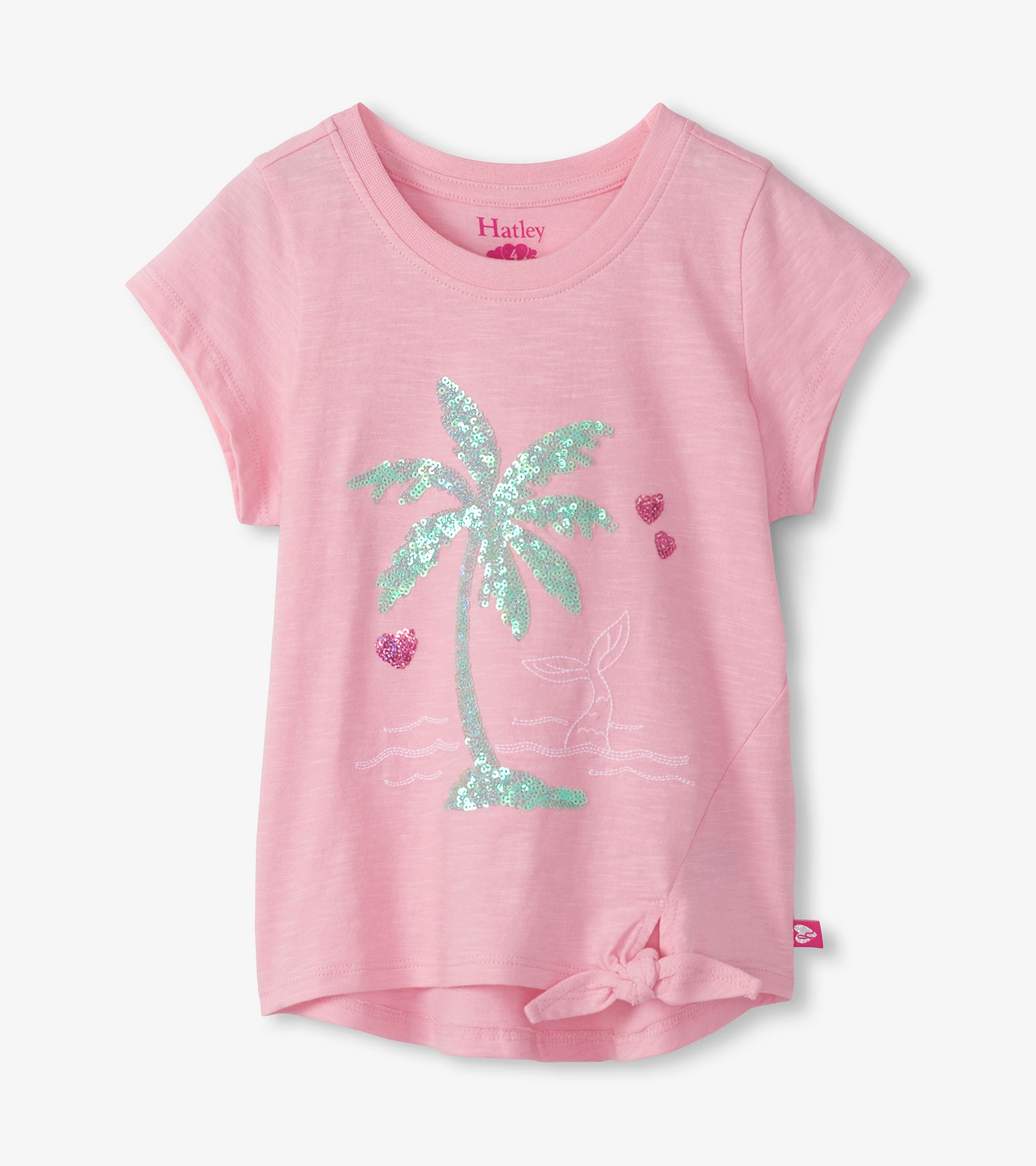 Hatley Summer Palm Tie Front Tee